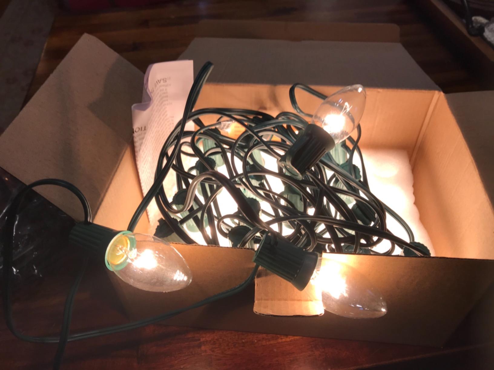 Brightown Christmas Pathway String Lights Outdoor,25.7FT C9 Pathway Light customer photo 2