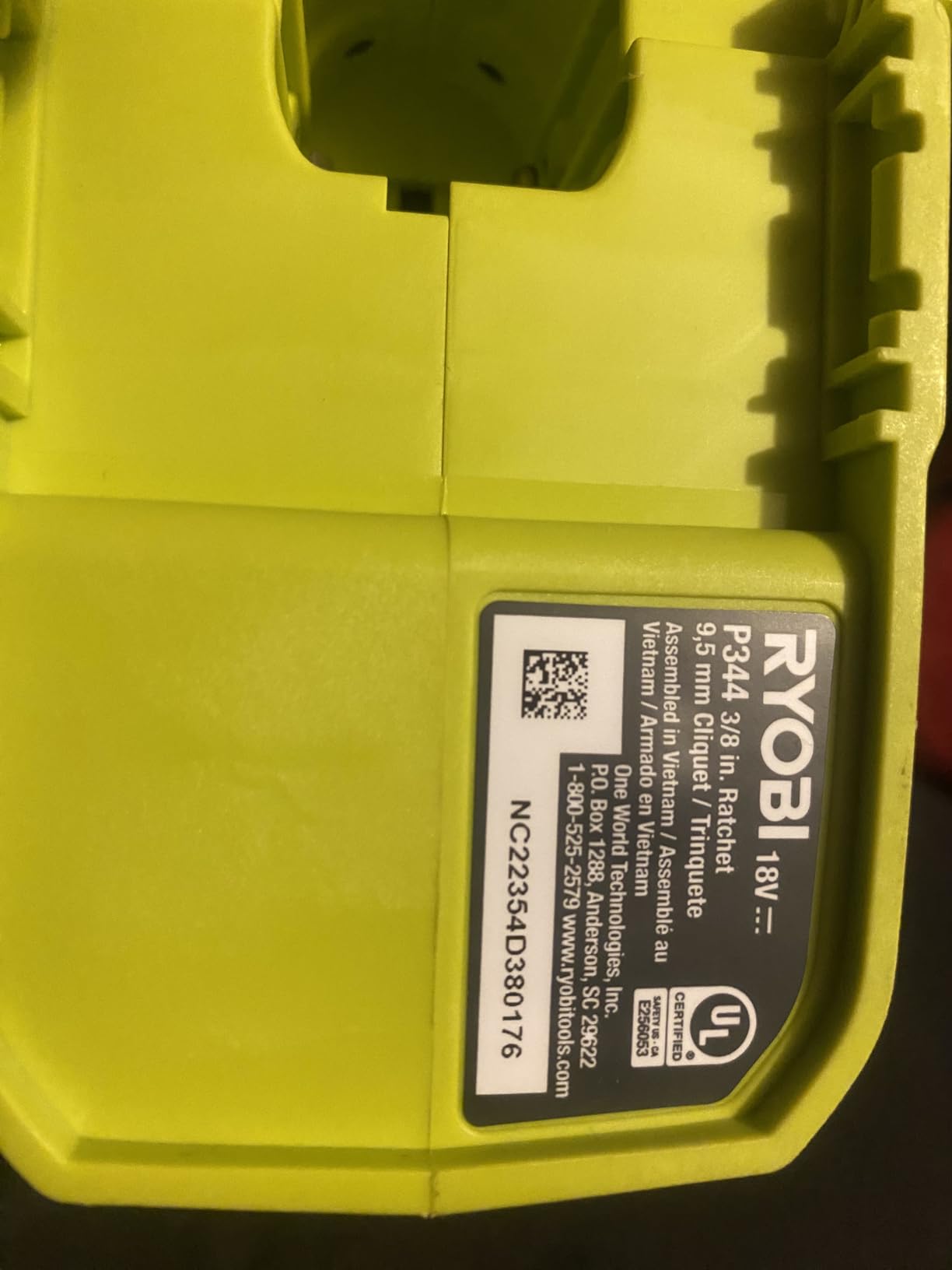 ONEAND 18V Cordless 3/8 in. 4-Position Ratchet Tool ONLY customer photo 2