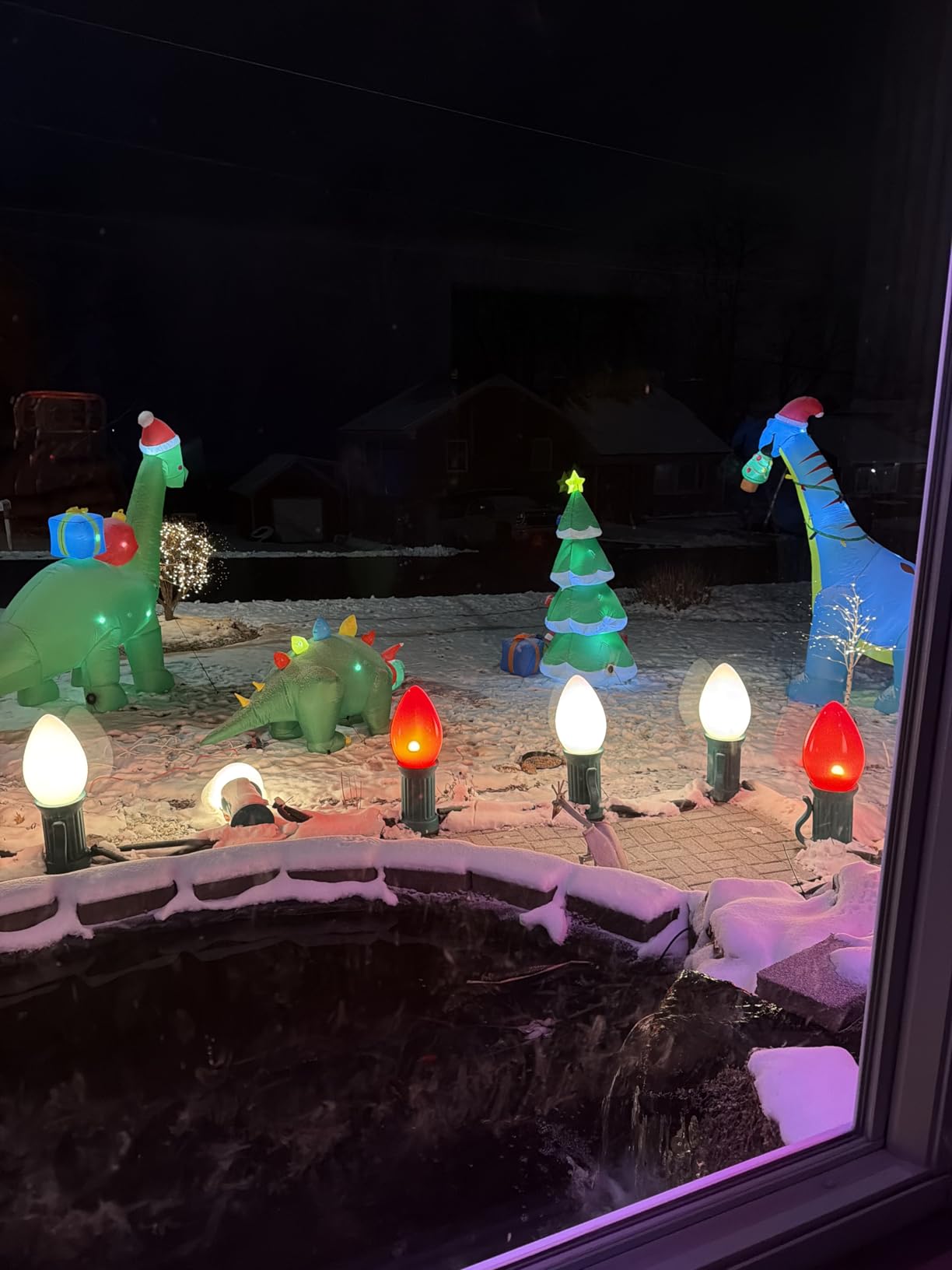 DR.DUDU 7 FT Christmas Tree Inflatable Outdoor Decorations with Led Lights customer photo 2