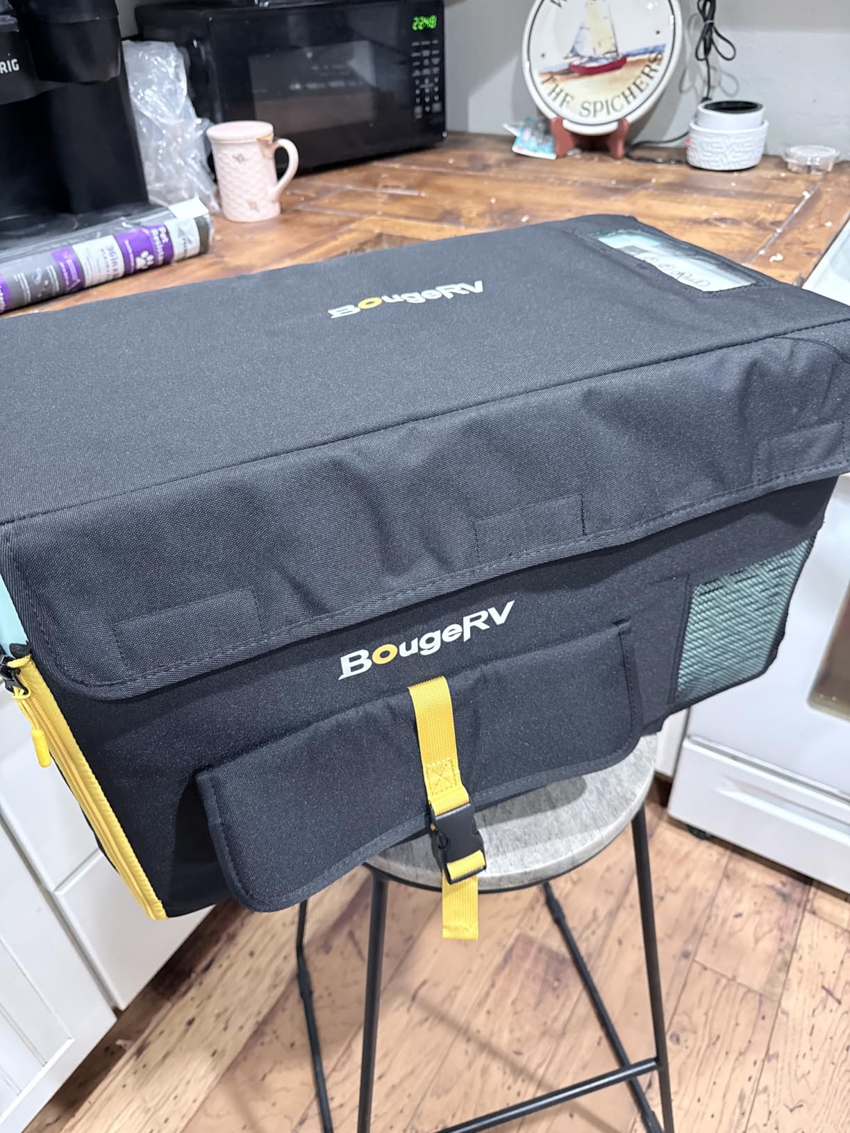 BougeRV 12v Refrigerator 23 Quart, -8℉~50℉ Portable Freezer for Car, Grey | No Ice Needed, Use as Fridge or Freezer, Fast 15-Min Cool to 32°F, 12/24V DC, 110V AC, Electric Cooler for Camping, Road Trip customer photo 1