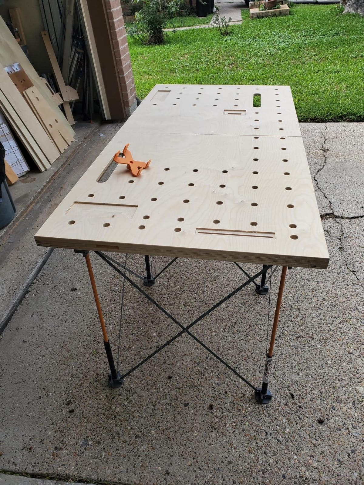 BORA Centipede Folding Work Table 4x6 ft Portable Workbench for Garage customer photo 2