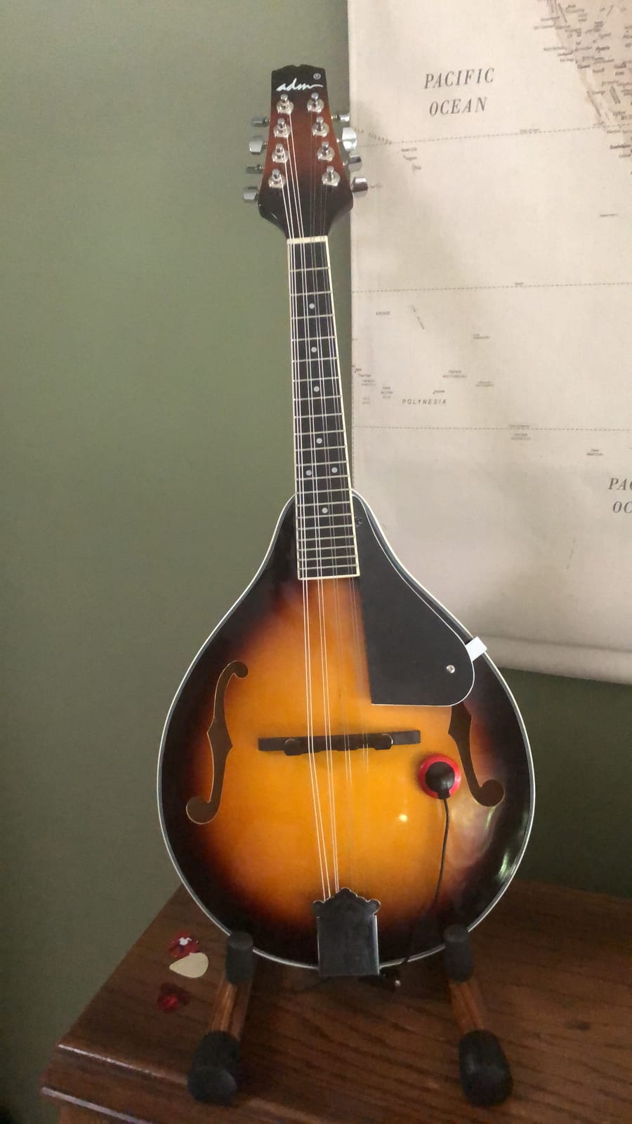 ADM Acoustic Mandolin Instrument Kit Music A Style for Kids Students Adults Wood Mandolins Beginner Set With Bag, Tuner, Pick-up, Strap, Strings, Picks and Hanger, Sunbrust customer photo 2