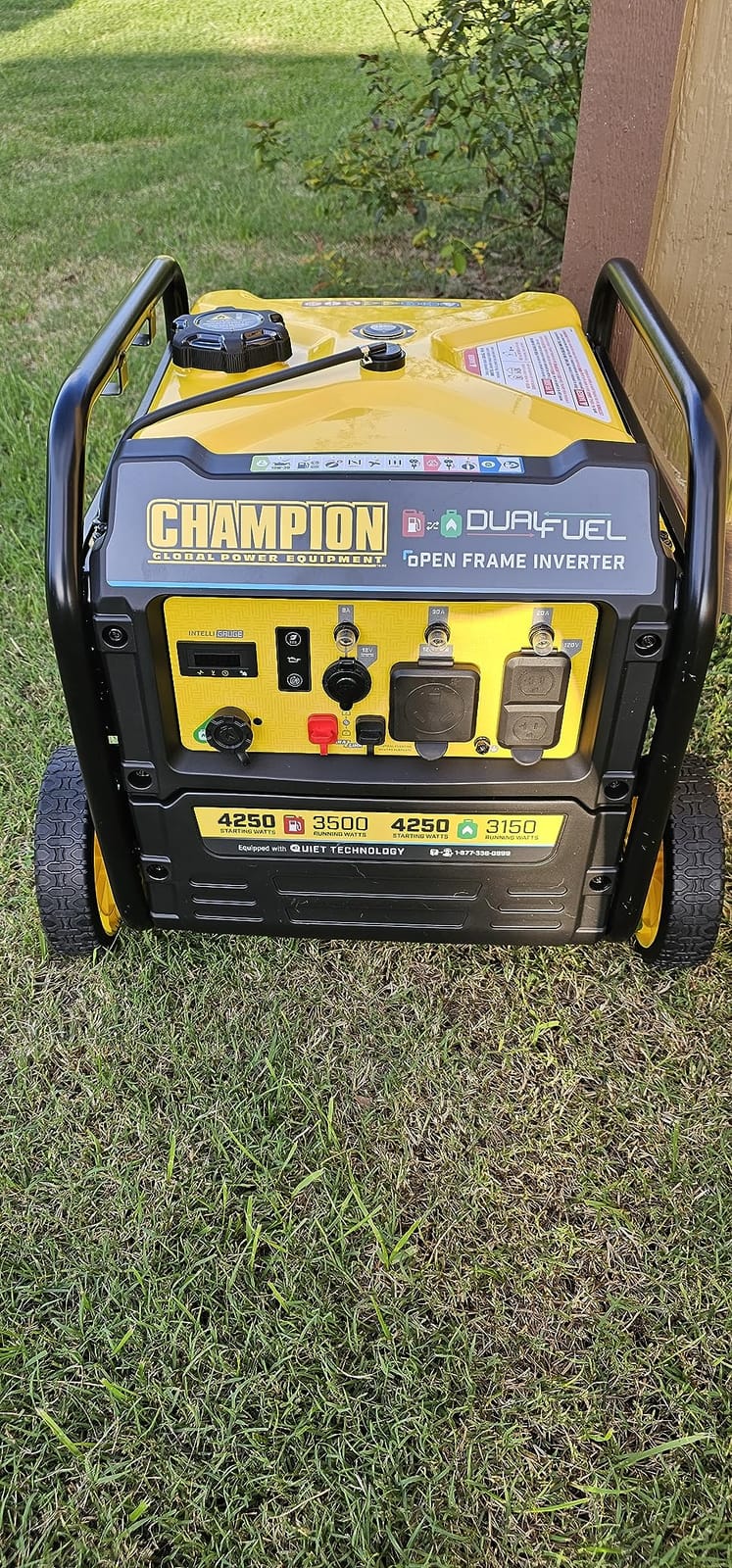 Champion Power Equipment 4250-Watt Dual Fuel RV Ready Portable Open Frame Inverter Generator with Quiet Technology customer photo 2