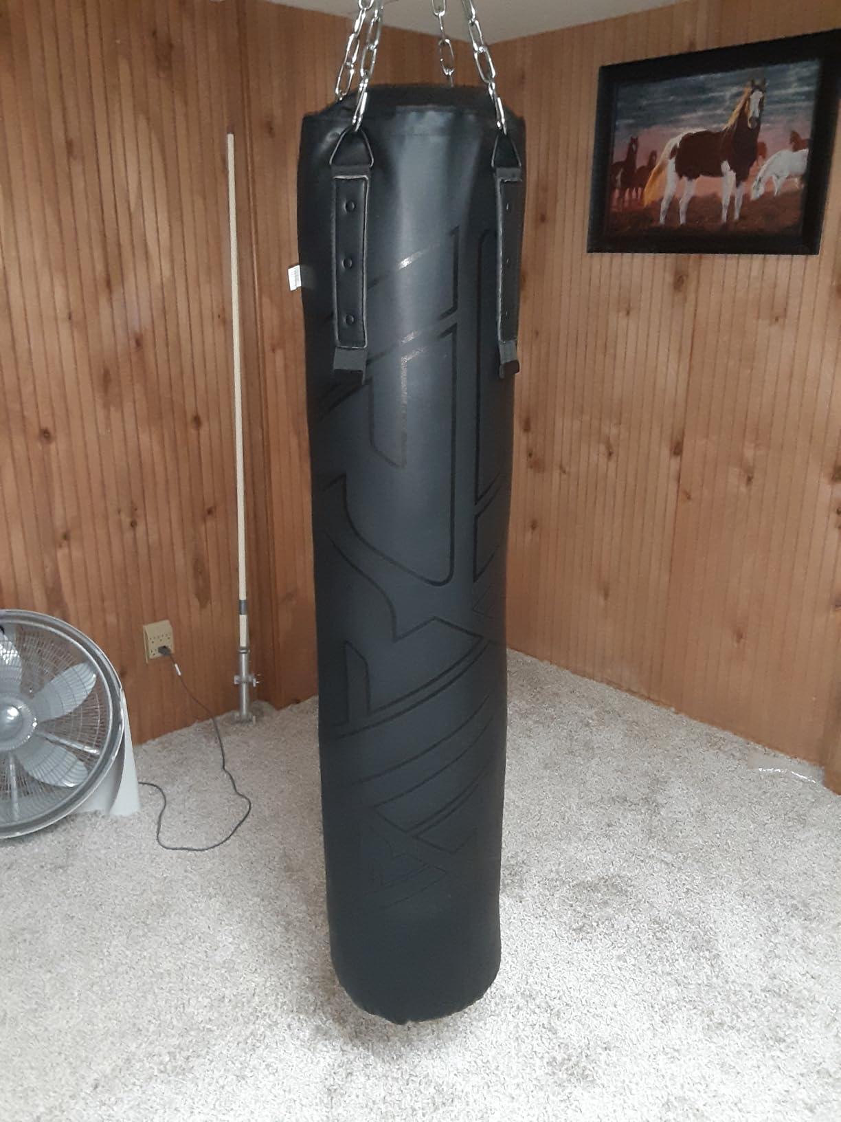 RDX Heavy 5FT Punching Bag for Pro Training, 55lbs Pre Filled with 110lbs Max Filling Capacity, 3PC Boxing Bag Set with Gloves Hanging Steel Chain customer photo 1