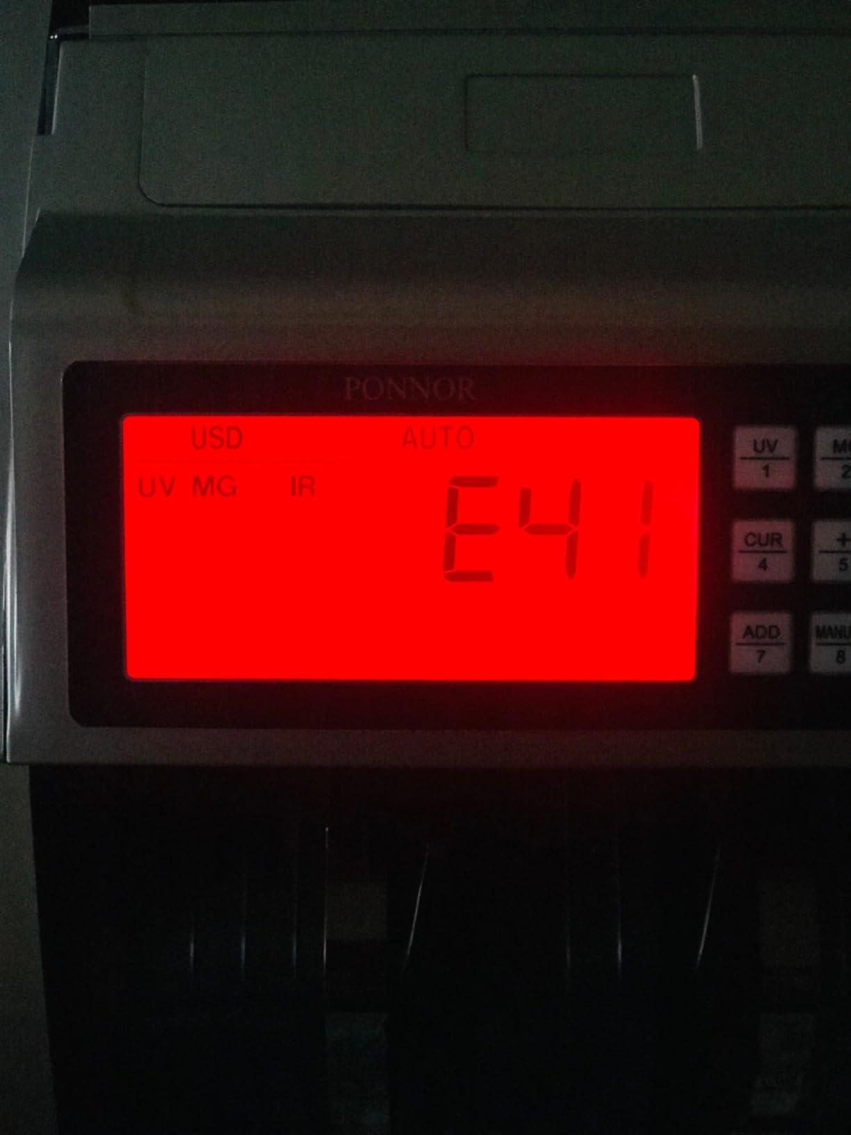 PONNOR Money Counter Machine with Value Bill Count, Cash Counter for Dollar, Euro with UV/MG/IR/DD/DBL/HLF/CHN Counterfeit Detection, Add/Bat/Value Mode Bill Counting Machine with Large LCD Display customer photo 1