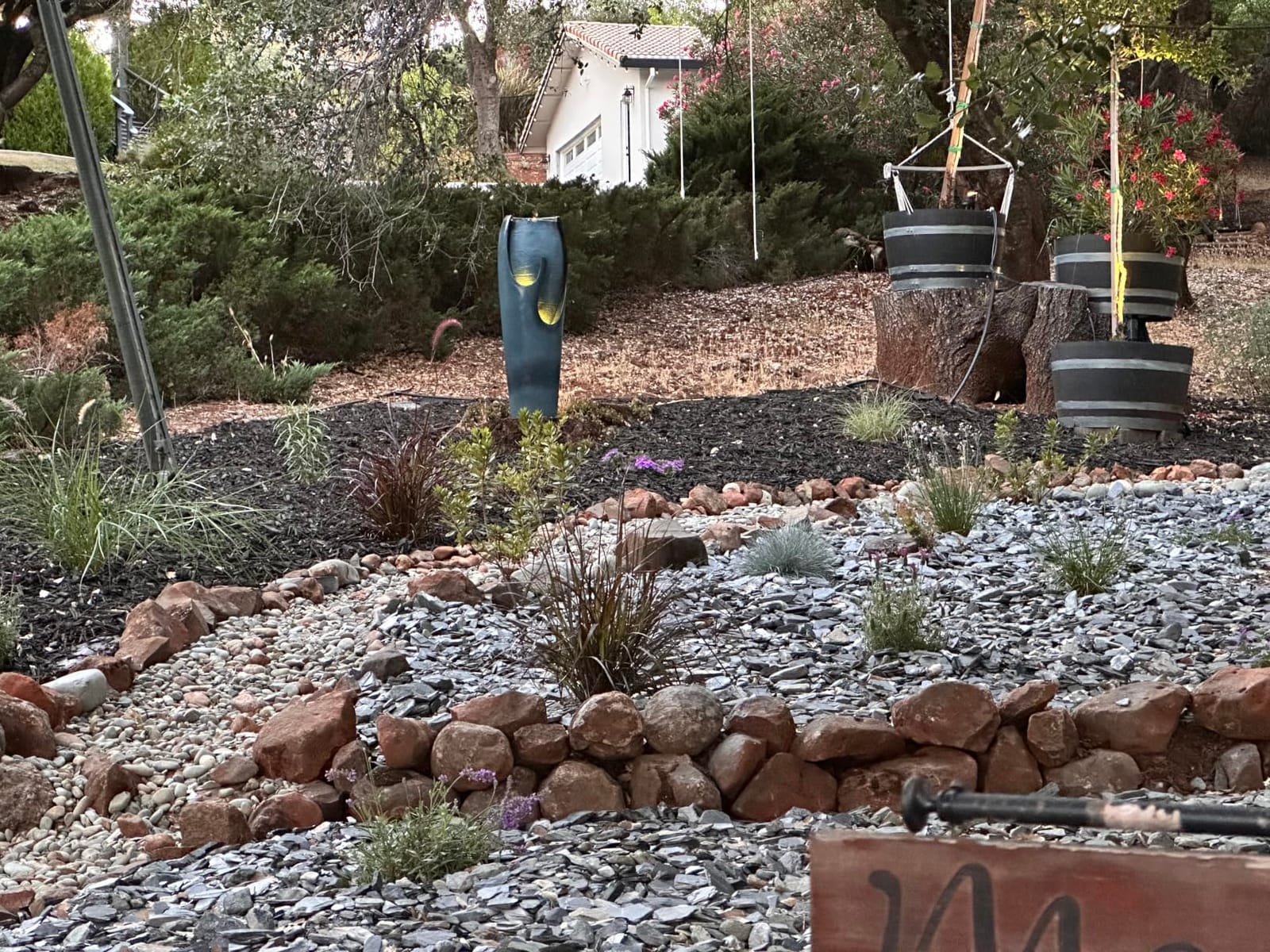 Naturefalls 40” H Modern Outdoor Fountain - 4 Crocks Outdoor Garden Fountains with Contemporary Design&LED Light for Garden, Patio, Deck, Porch, Backyard and Home Art Decor (40in, Light Gray) customer photo 2