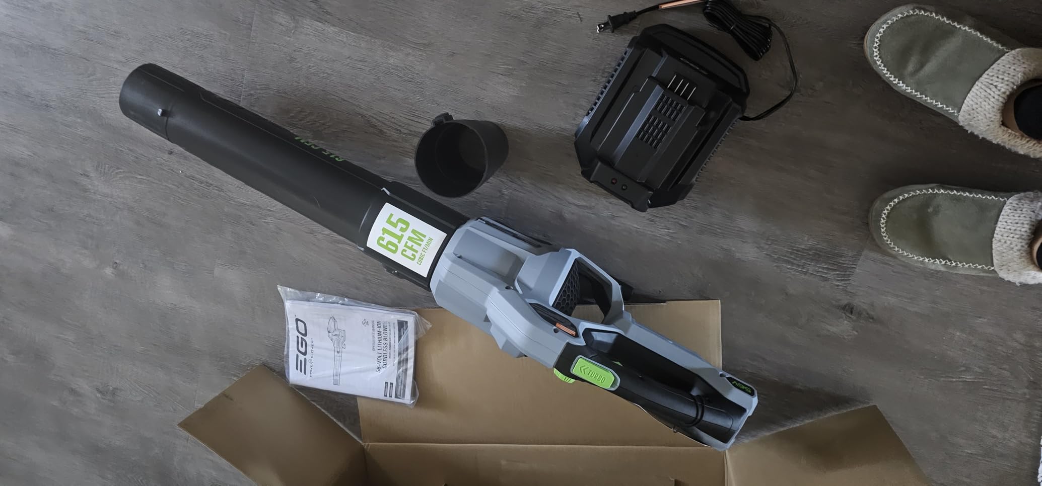 EGO POWER+ Cordless Electric Leaf Blower, 615 CFM, With Battery - LB6151 customer photo 2