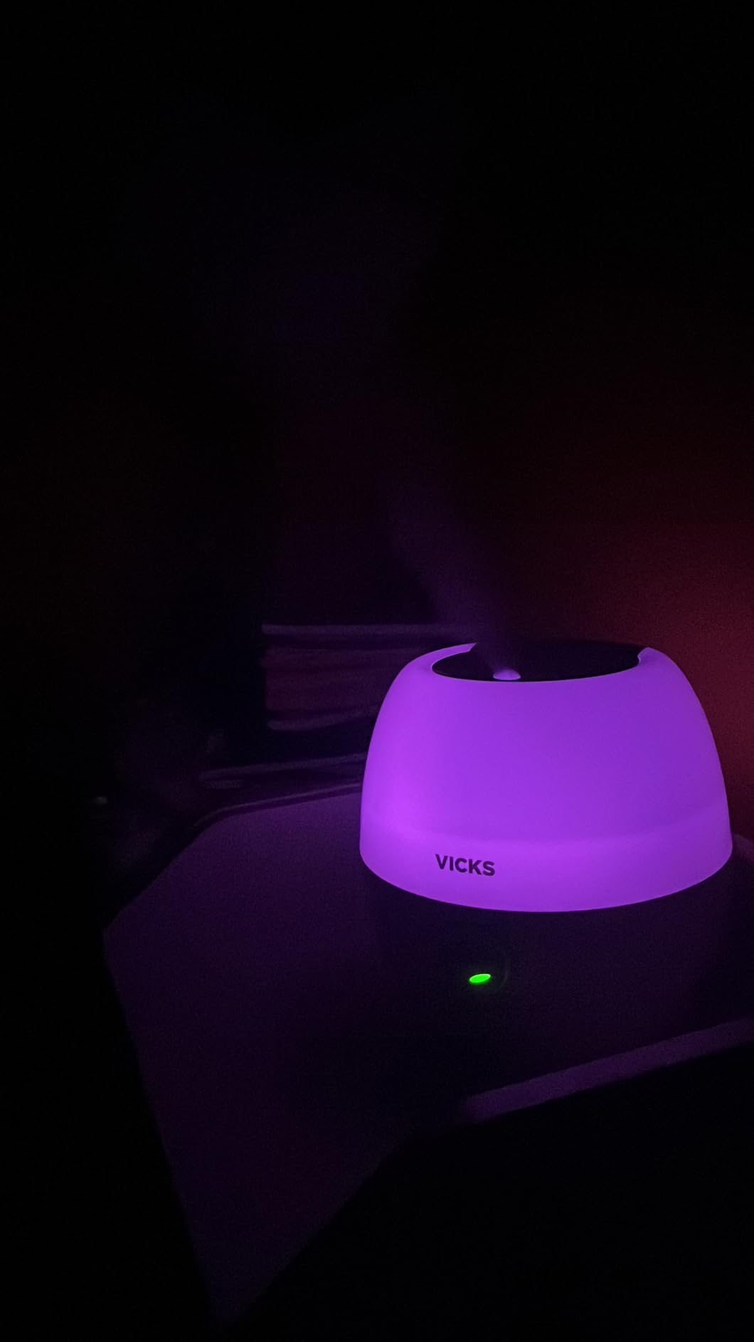 Vicks Humidifier 3-in-1 SleepyTime Cool Mist Humidifier for Nursery, White customer photo 1