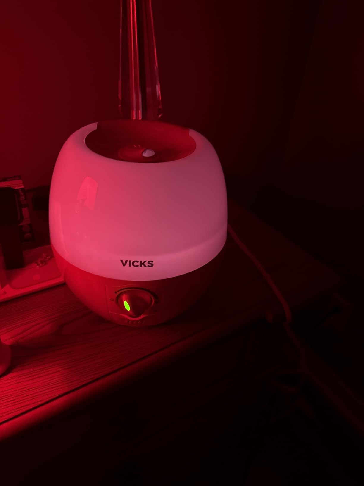 Vicks Humidifier 3-in-1 SleepyTime Cool Mist Humidifier for Nursery, White customer photo 2