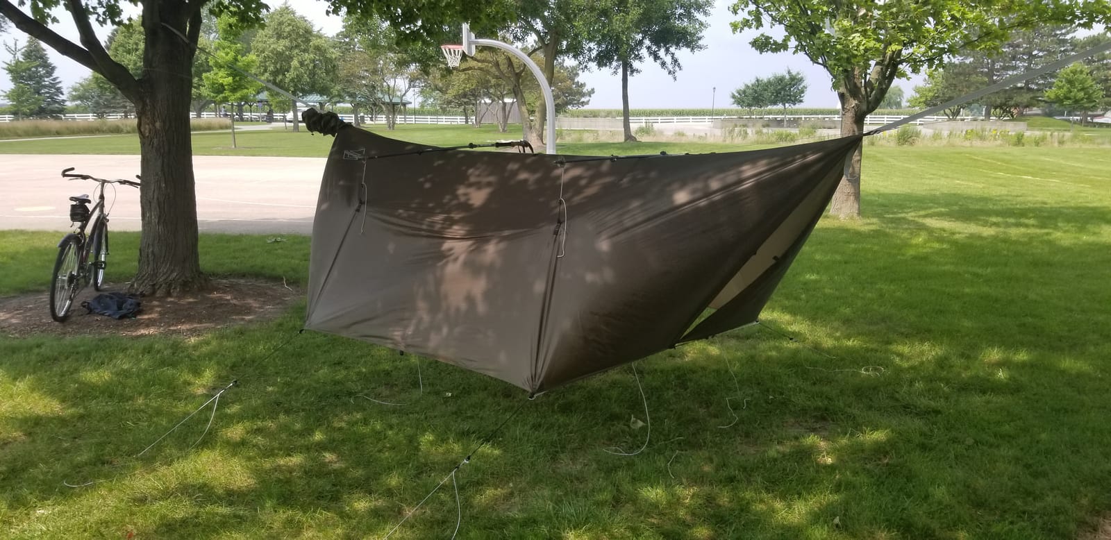 onewind 12×10ft Ultralight Camping Hammock Tarp, Hammock Rainfly with Doors customer photo 1