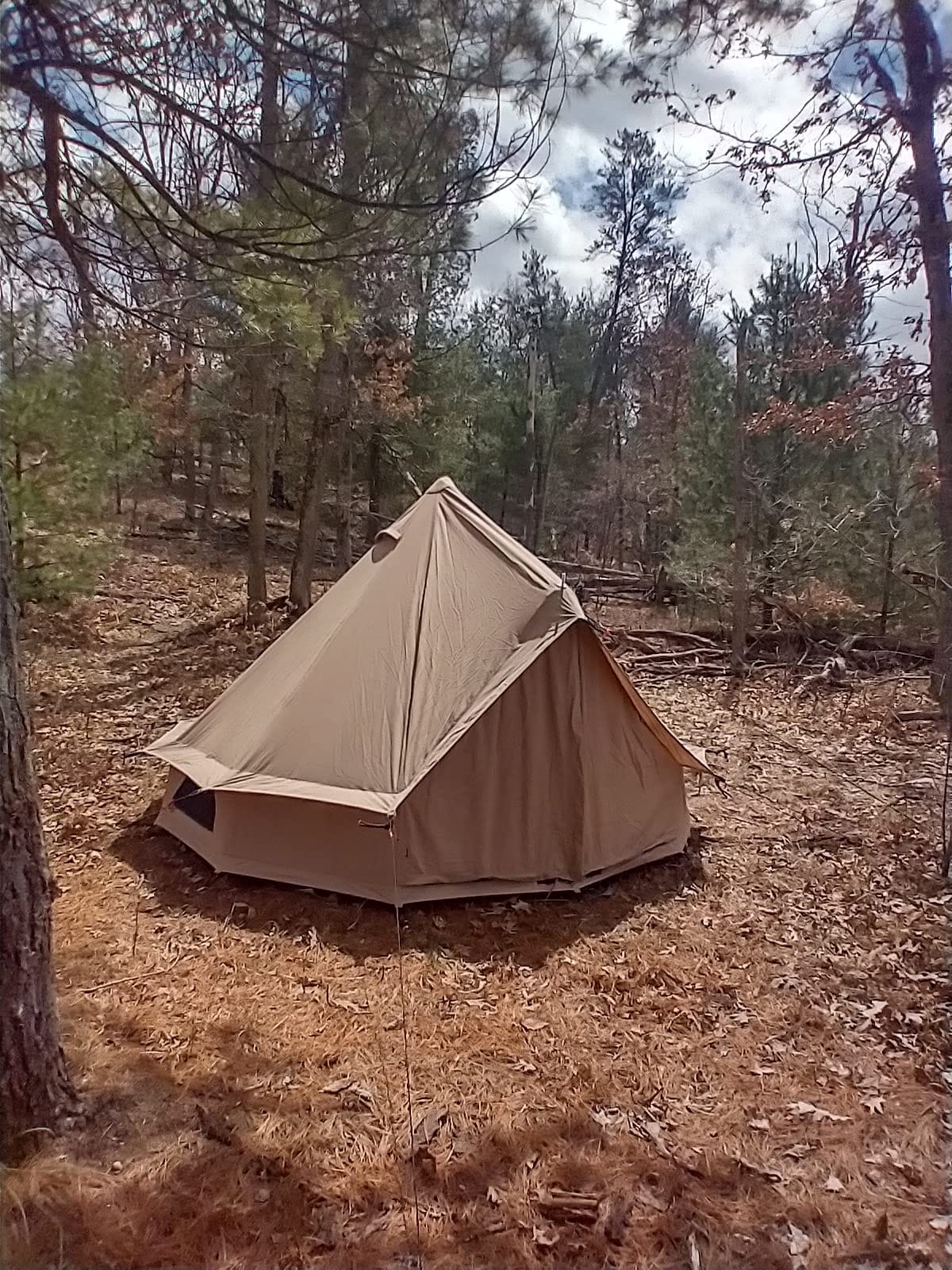 WHITEDUCK Regatta Canvas Bell Tent w/Stove Jack, Water Repellent, Yurt customer photo 2