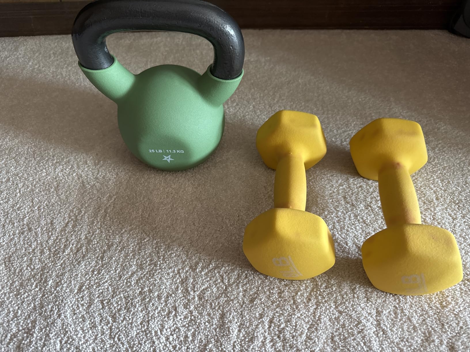 Yes4All Kettlebell, 5-65 LB Neoprene Coated Cast Iron Kettlebells, Wide Grip Handle & Flat Bottom for Swings, Squats, Deadlifts, Push Ups & Full Body Training at Home Gym - Single & Set customer photo 1