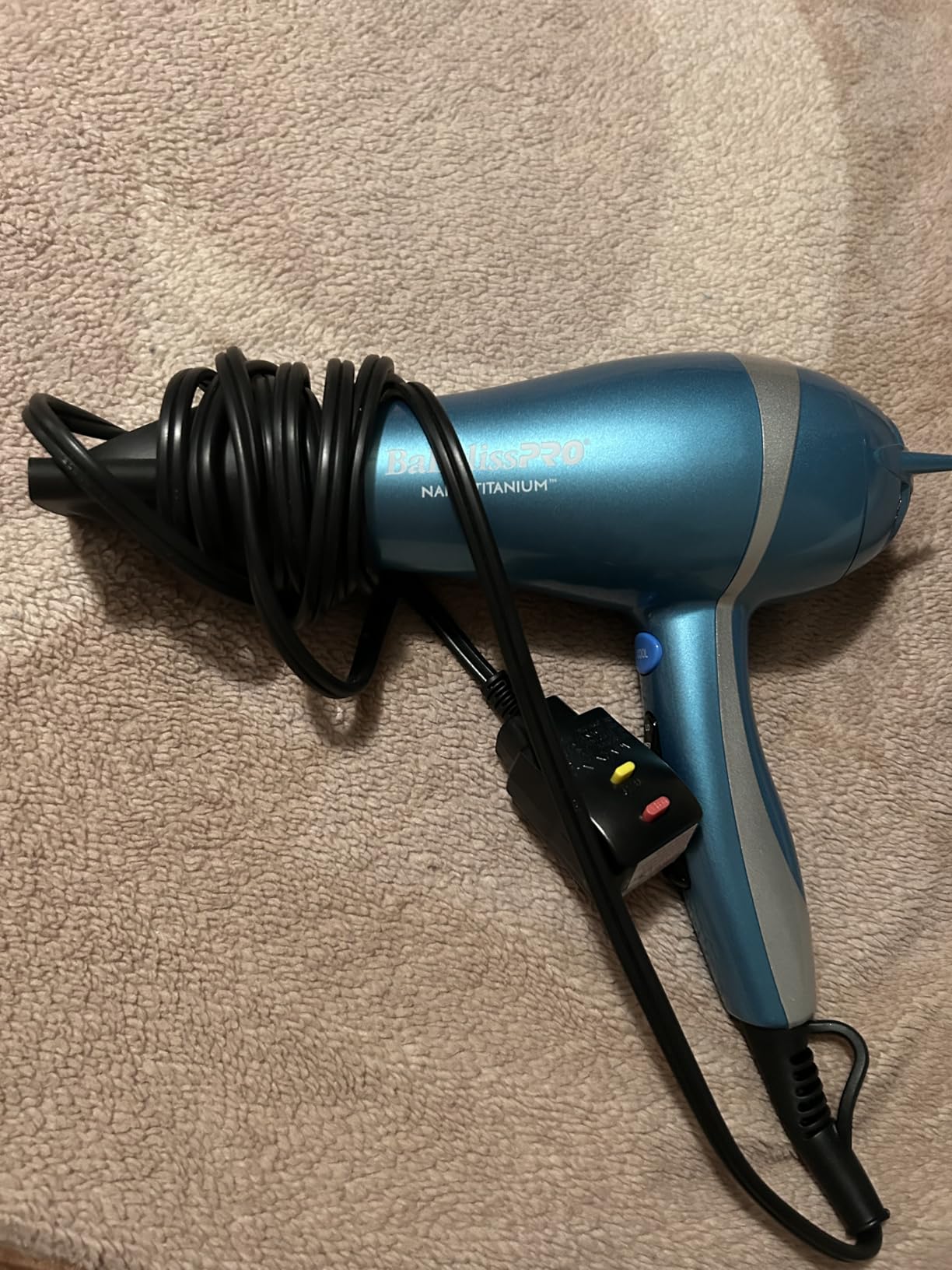 BaBylissPRO Nano Titanium 2000-Watt Blow Dryer with Concentrator Nozzle, Professional Grade Ionic Corded Styling Tool for Hair customer photo 2