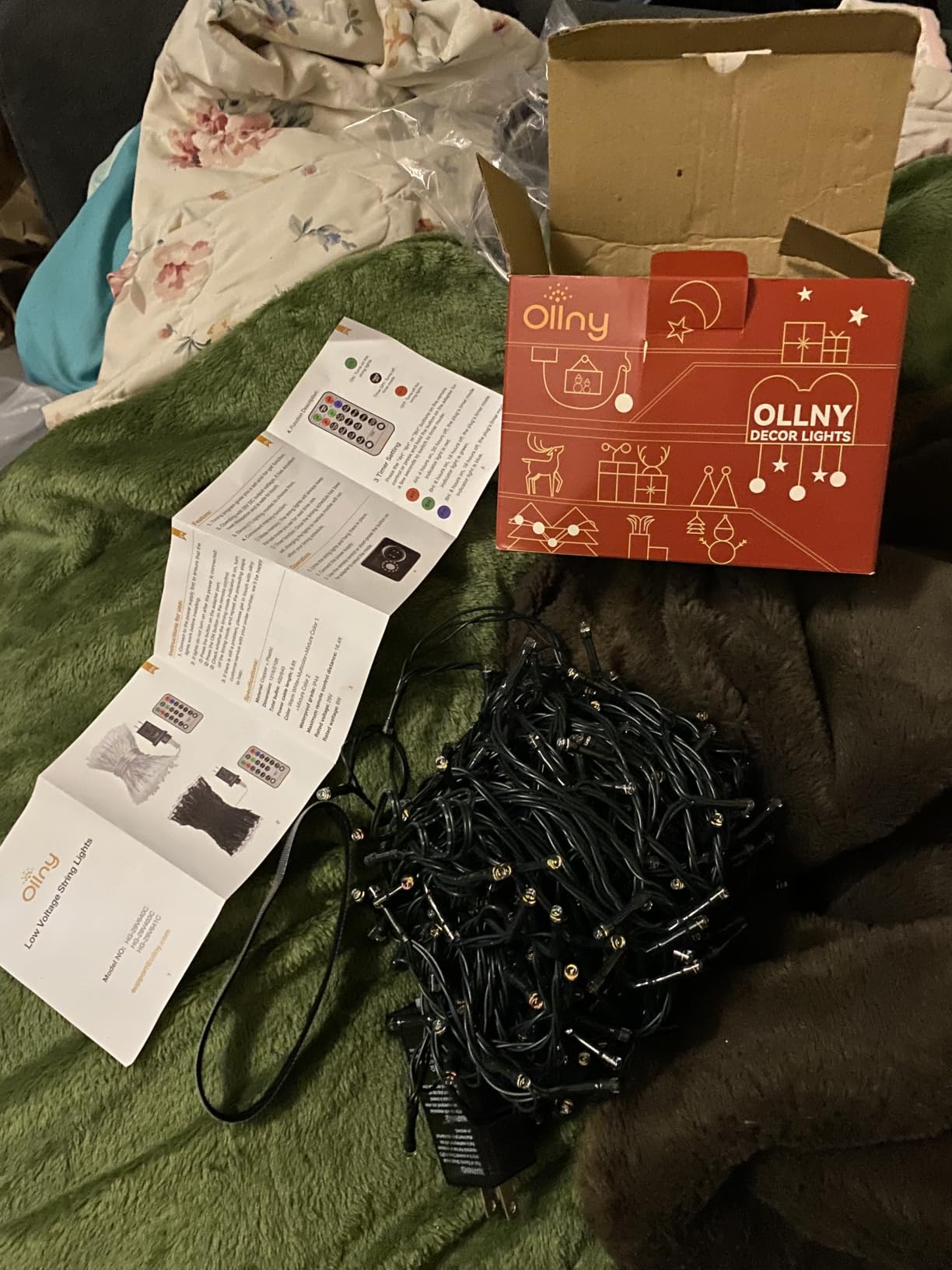 Ollny Christmas Lights, 210FT 640LED Color Changing Christmas Tree Lights with 11 Modes Remote Control, Outdoor Christmas Lights for Outside Indoor Patio Weddings Xmas Decorations customer photo 1