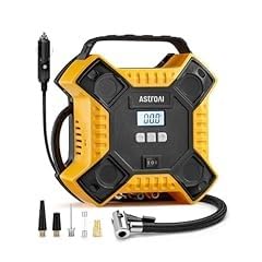 AstroAI 160PSI Tire Inflator Portable Air Compressor 12V DC Metal Cylinder | Auto Shut-Off 10Ft Cord LED Light Fast Inflation Air Pump for Car Tires, Bicycles, Motorcycles and Other Inflatables(Yellow) customer photo 1