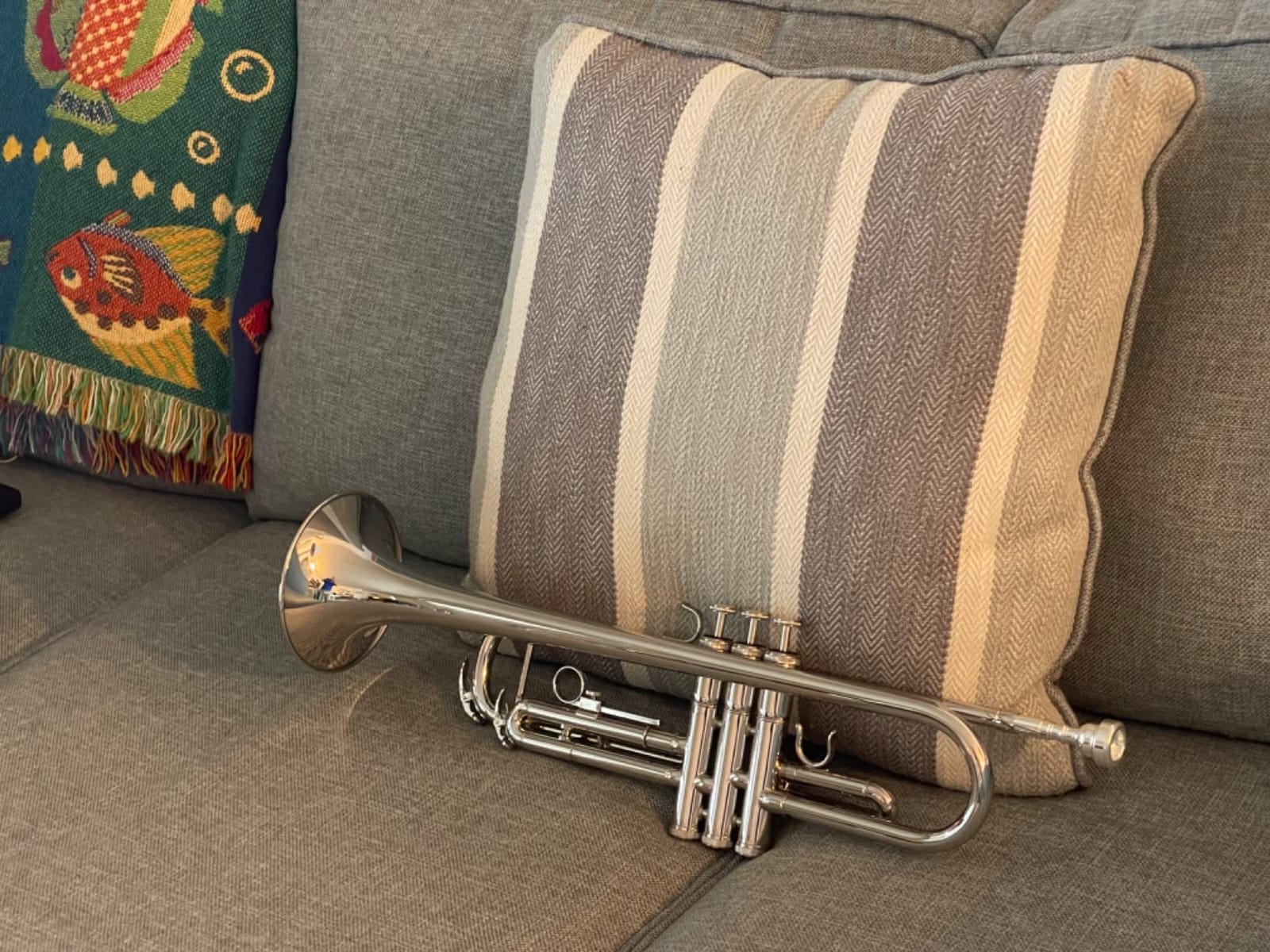 Student Bb Trumpet, Gold Finish Brass for School Band Orchestra Beginners customer photo 1