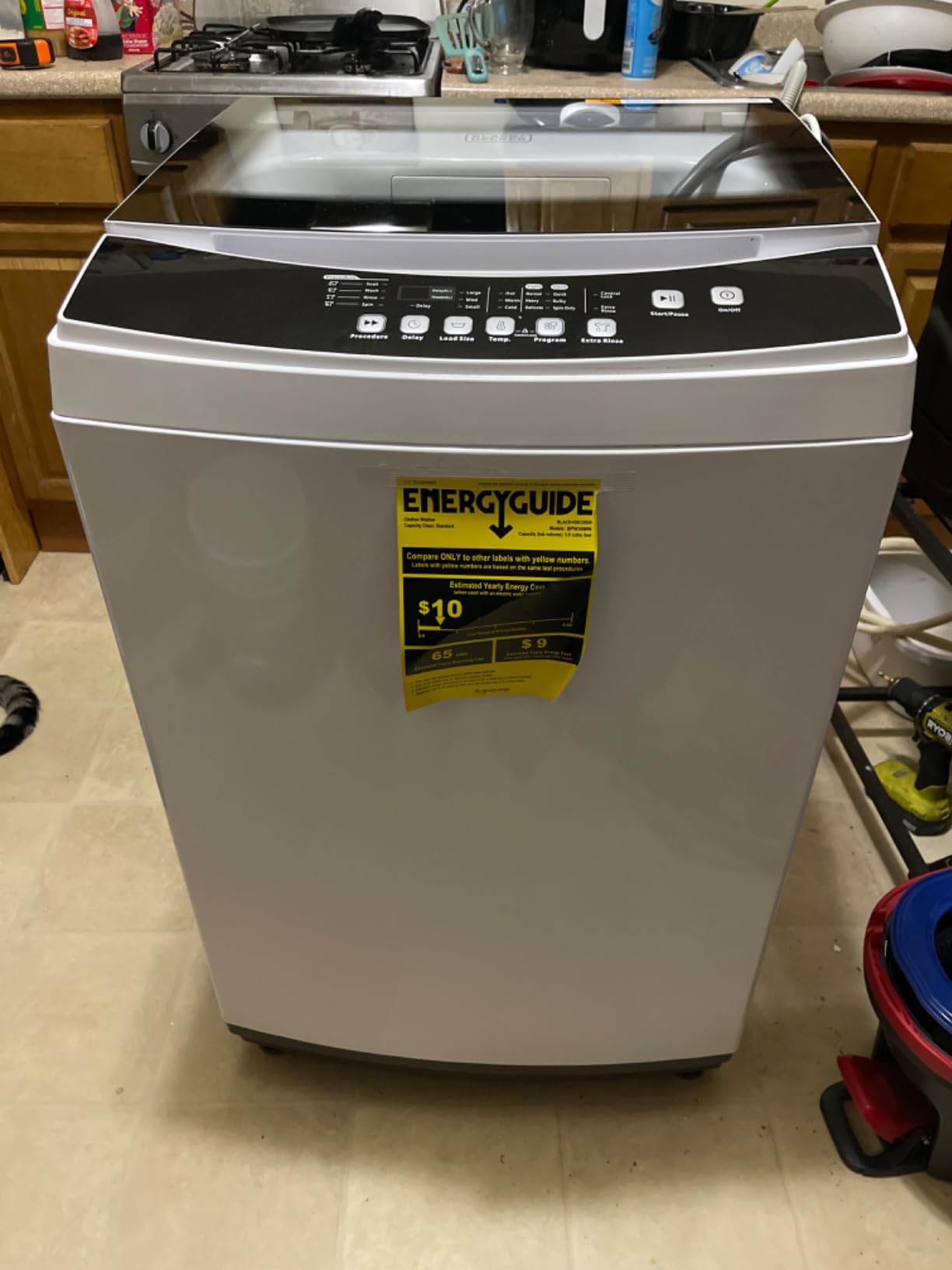 BLACK+DECKER 3.0 Cu. Ft. Portable Washer, 26.5 lb. Capacity, BPW30MW, White customer photo 2