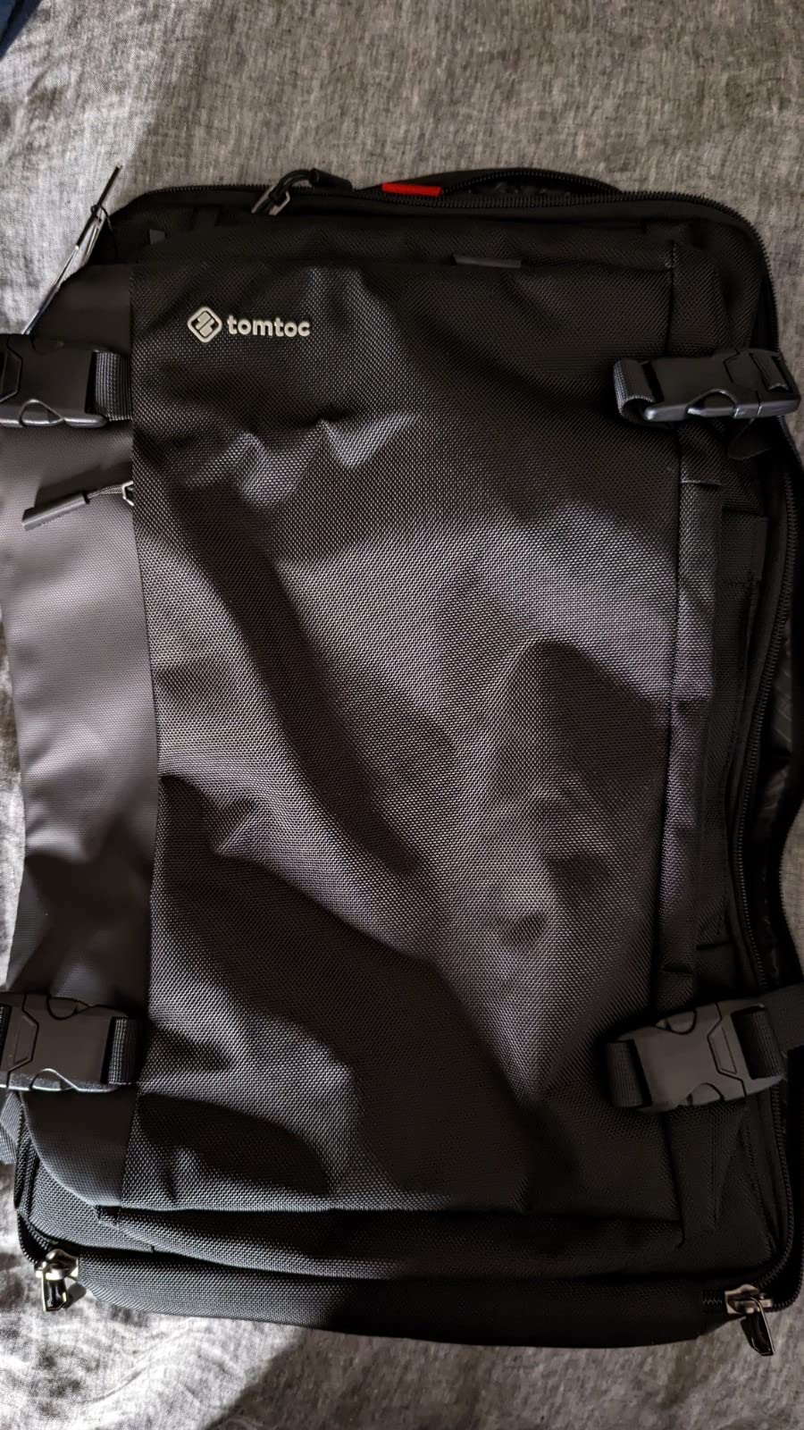 tomtoc Travel Backpack 40L, TSA Carry On Bag Flight Approved, PFAS Free | Carry on Luggage Backpack for Men Women, Water-resistant Business Airplanes Rucksack for Travel Essential Fit 17.3 Inch Laptop customer photo 1
