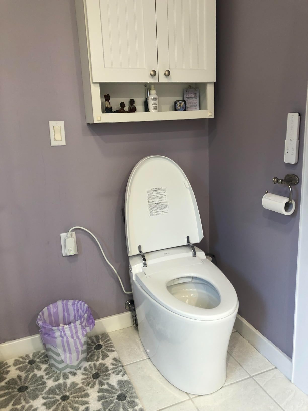 EPLO Smart Toilet,One Piece Bidet for Bathrooms,Modern Elongated Toilet with Multiple Washing,Warm Water,Dual Auto Flush,Foot Sensor Flush,Heated Seat,Electric Tankless Toilets with LED Display E16 customer photo 1