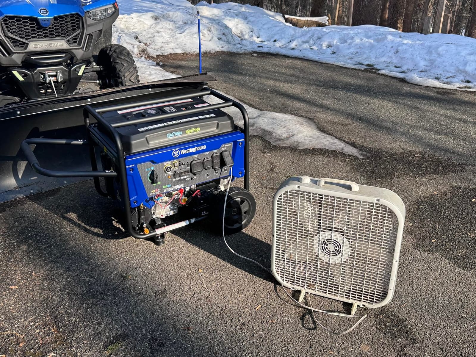 Westinghouse 12500 Peak Watt Dual Fuel Home Backup Portable Generator, Remote Electric Start, Transfer Switch Ready, Gas and Propane Powered, CO Sensor customer photo 2