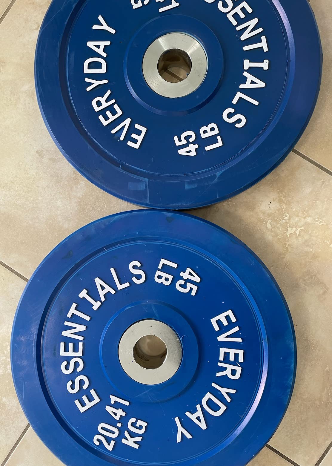 BalanceFrom Color Coded Olympic Bumper Plate Weight Plate with Steel Hub customer photo 1