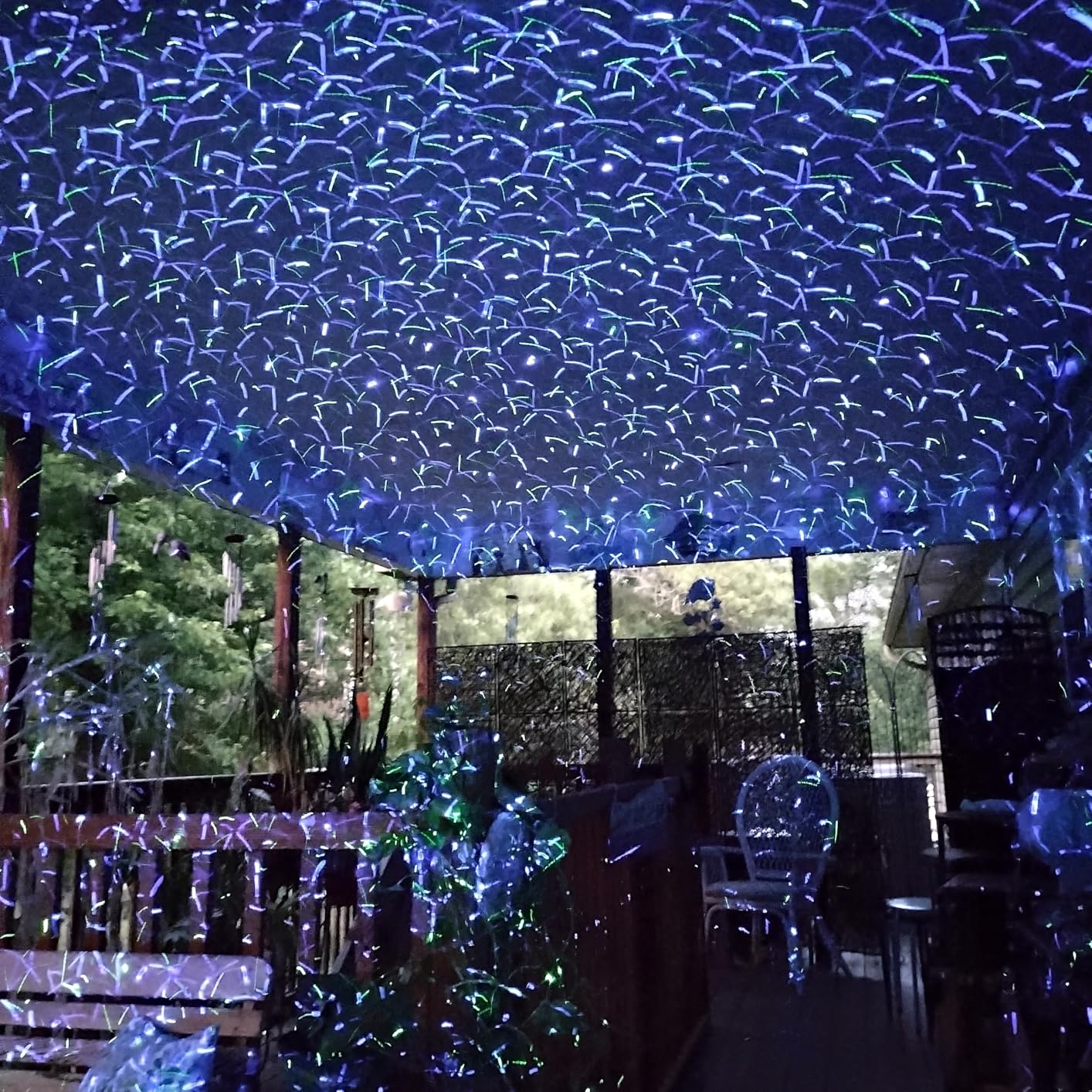 Christmas Laser Lights, Outdoor Garden Laser Lights Projector with Moving RGB Waterproof for Christmas Holiday customer photo 2