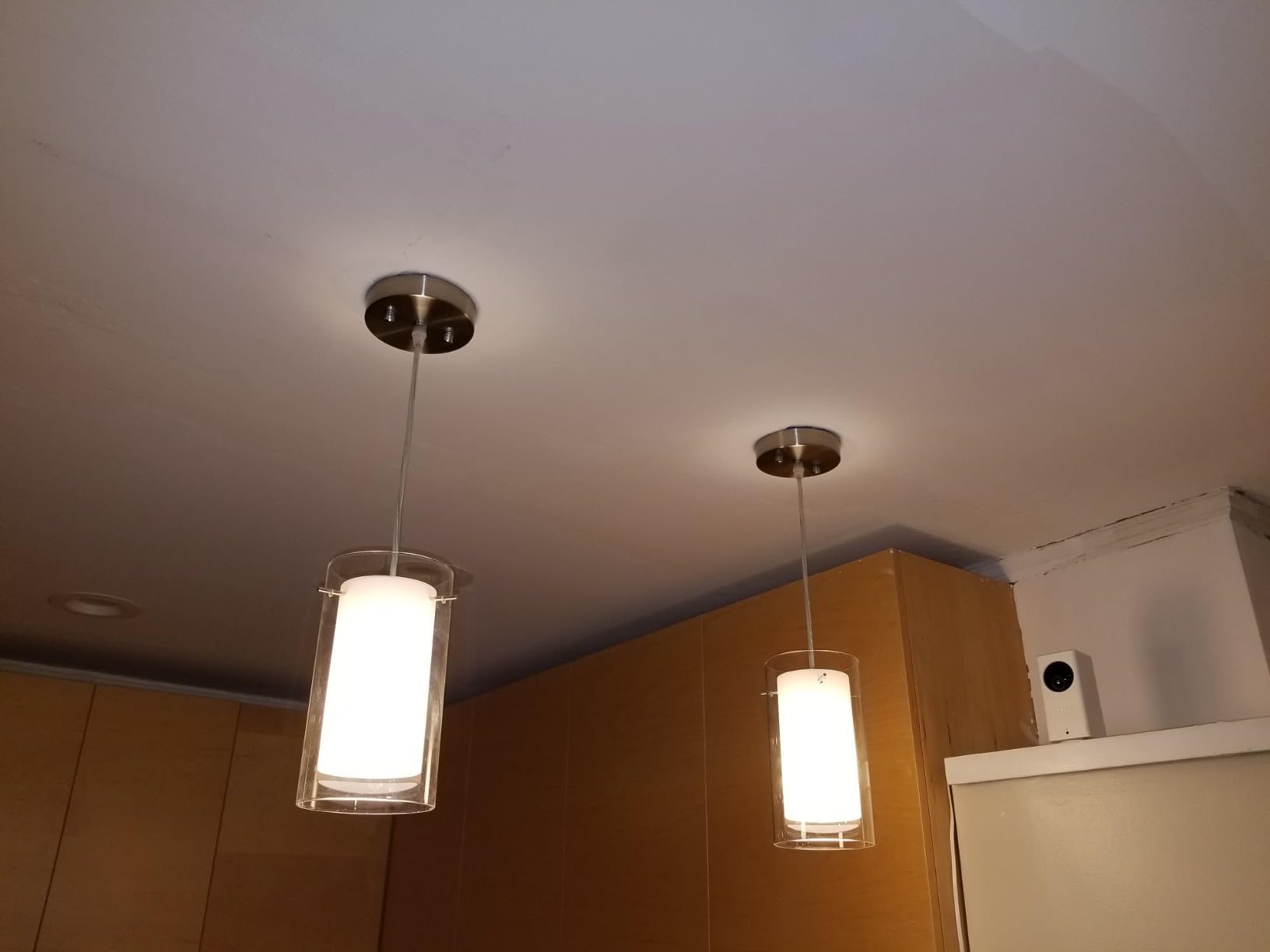AKEZON Pendant Lights Kitchen Island 2 Pack, Brushed Nickel, Adjust Height customer photo 1