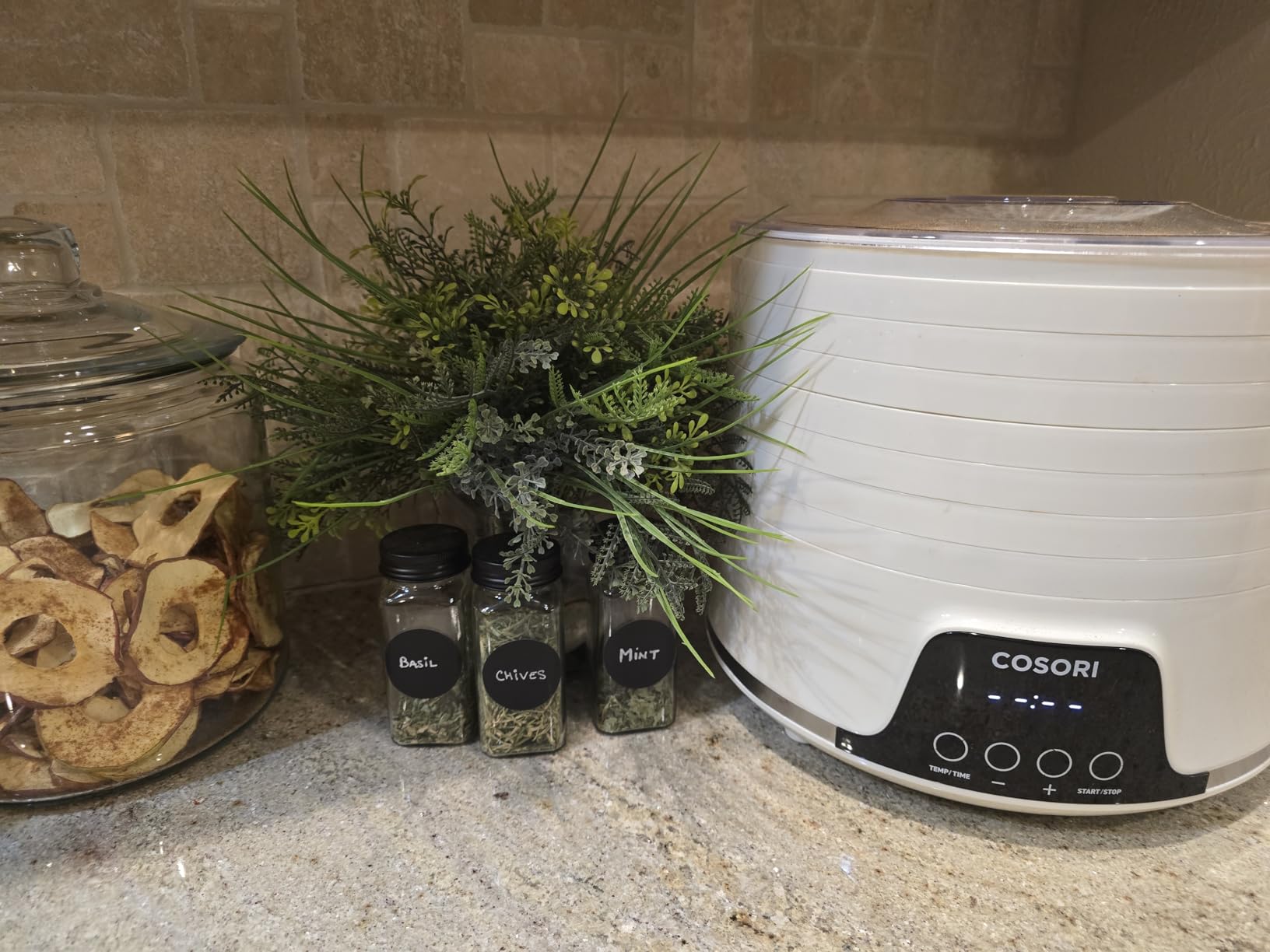 Cosori Food Dehydrator, 5 BPA-Free Trays, 165°F Temperature Control, 350W | Expandable to 7 Trays, 48H Timer, for Jerky, Fruit, Herbs, Meat, Veggies and Dog Treats, 50-Recipes Book Included, White customer photo 1