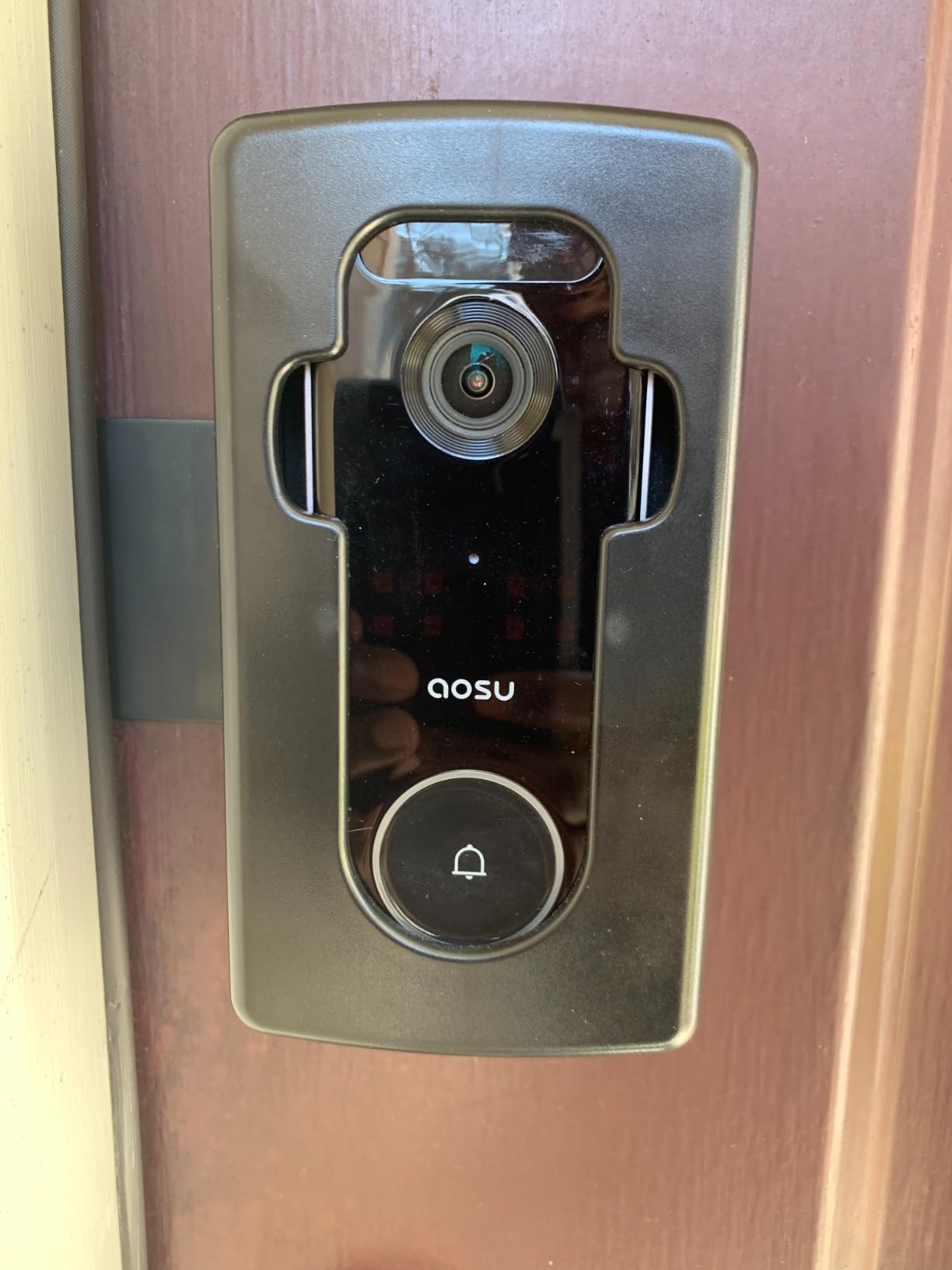 aosu 5MP Ultra HD Wireless & Wired Video Doorbell Camera | No Subscription Required, 8GB Local Storage, Head-to-Toe View, Triple Motion Detection, 2.4/5 GHz WiFi customer photo 1