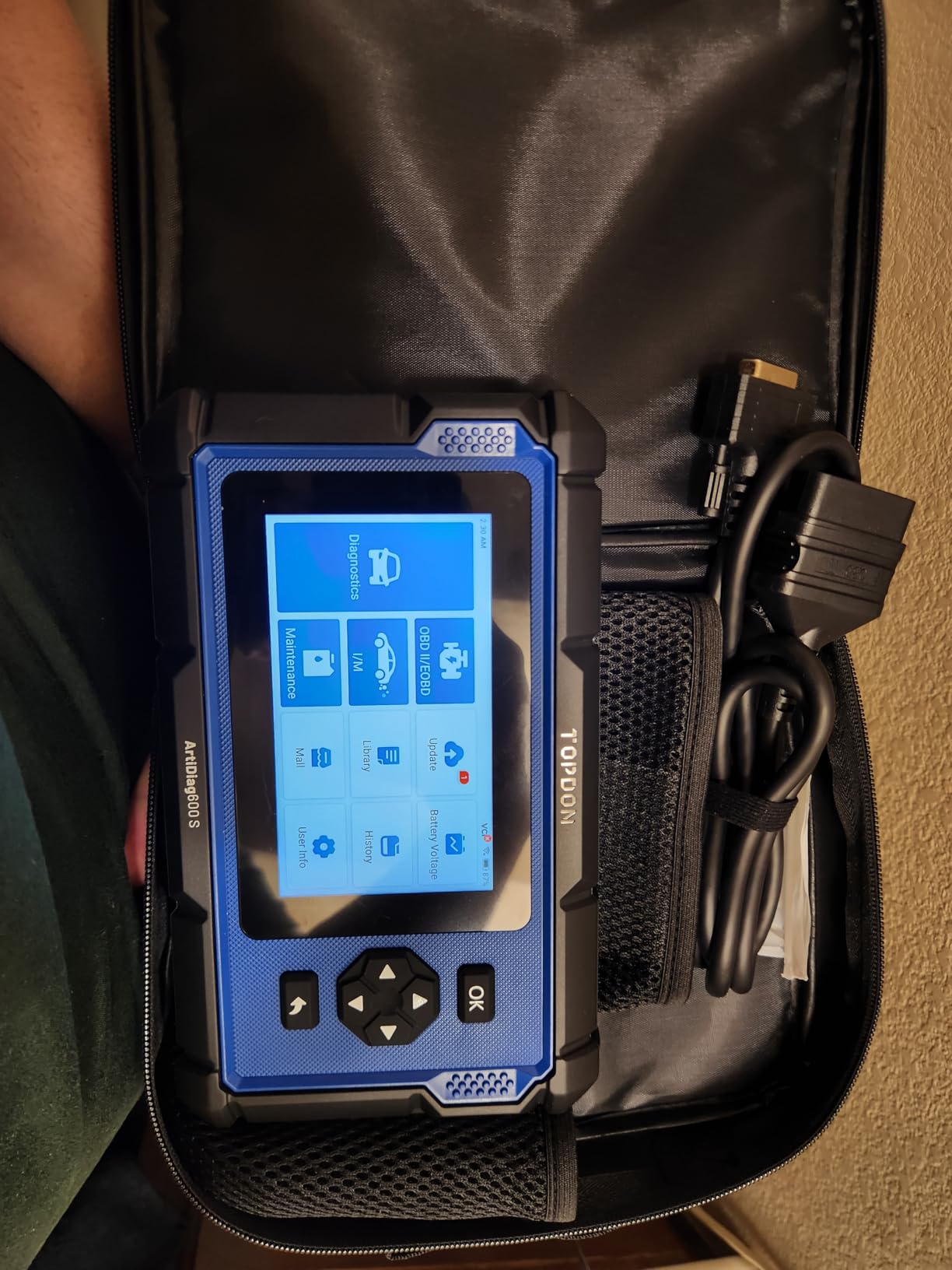 TOPDON AD600S OBD2 Scanner, Engine ABS SRS Transmission Diagnostic Tool | Lifetime Free Upgrade, 9 Reset Services Scan Tool, CAN-FD, Oil/Brake/BMS/SAS/DPF/TPMS/ETS Reset/ABS Bleeding, Injector Coding customer photo 2