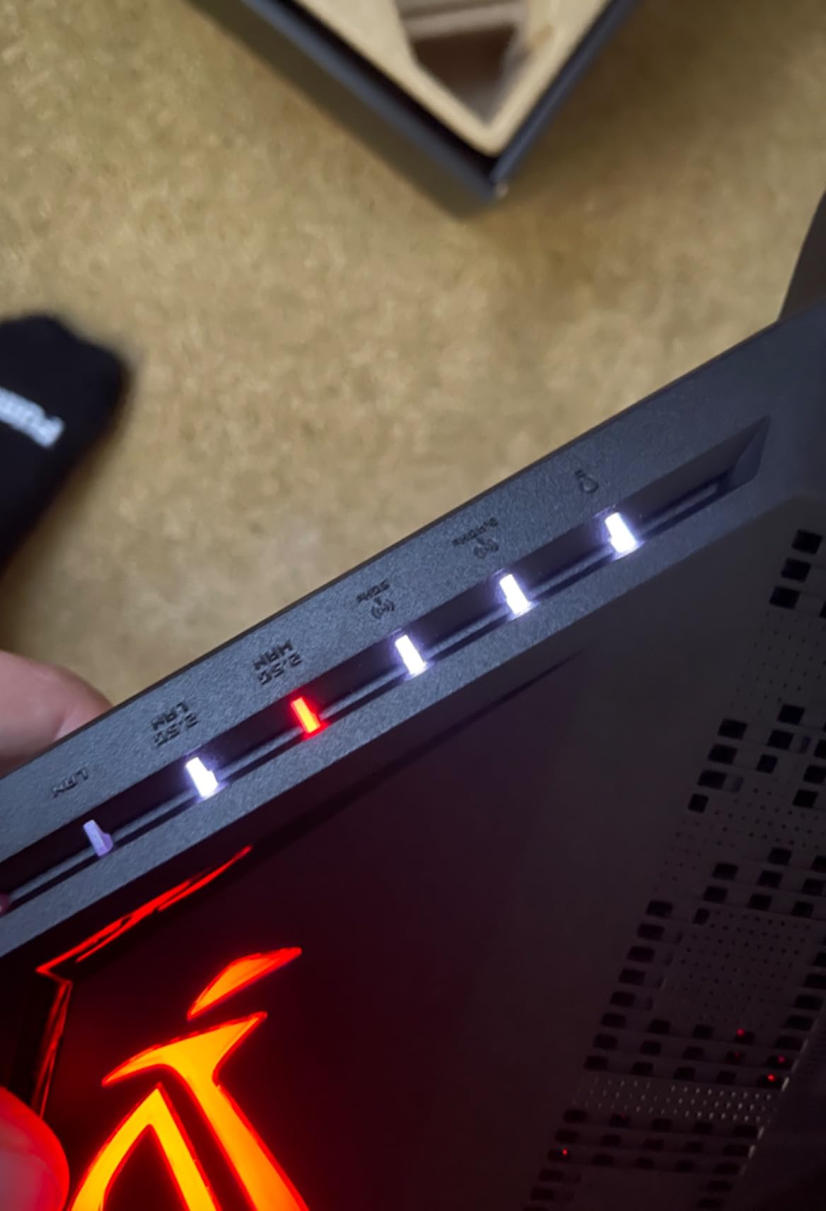 ASUS ROG Rapture WiFi 6 AX Gaming Router (GT-AX6000) Dual 2.5G WAN/LAN Ports, Quad-Core 2.0Ghz CPU, WAN Aggregation, AiMesh Compatible, Lifetime Internet Security, Instant Guard, Aura RGB customer photo 2