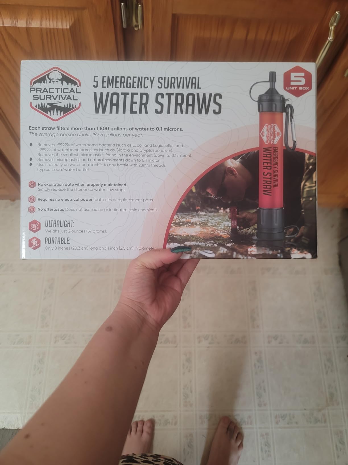Practical Survival Reusable Emergency Water Filter Straws, 5-Pack customer photo 1