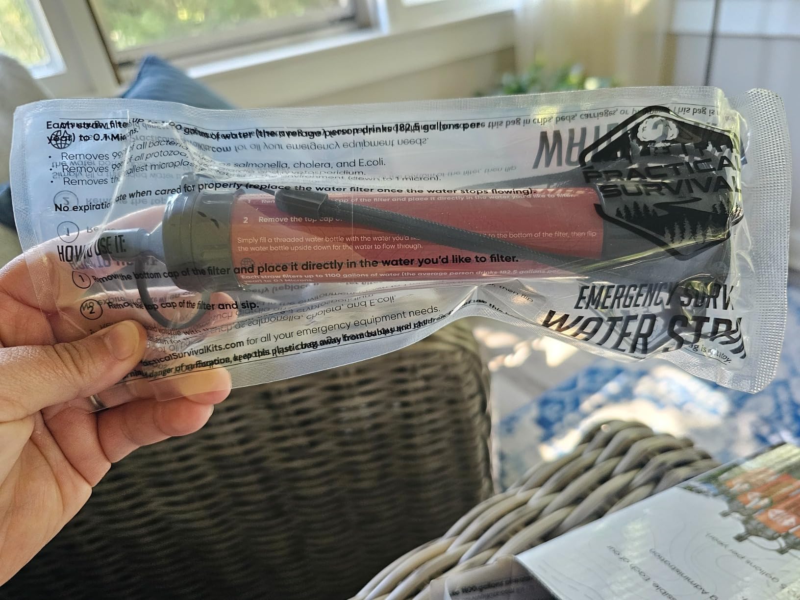 Practical Survival Reusable Emergency Water Filter Straws, 5-Pack customer photo 2