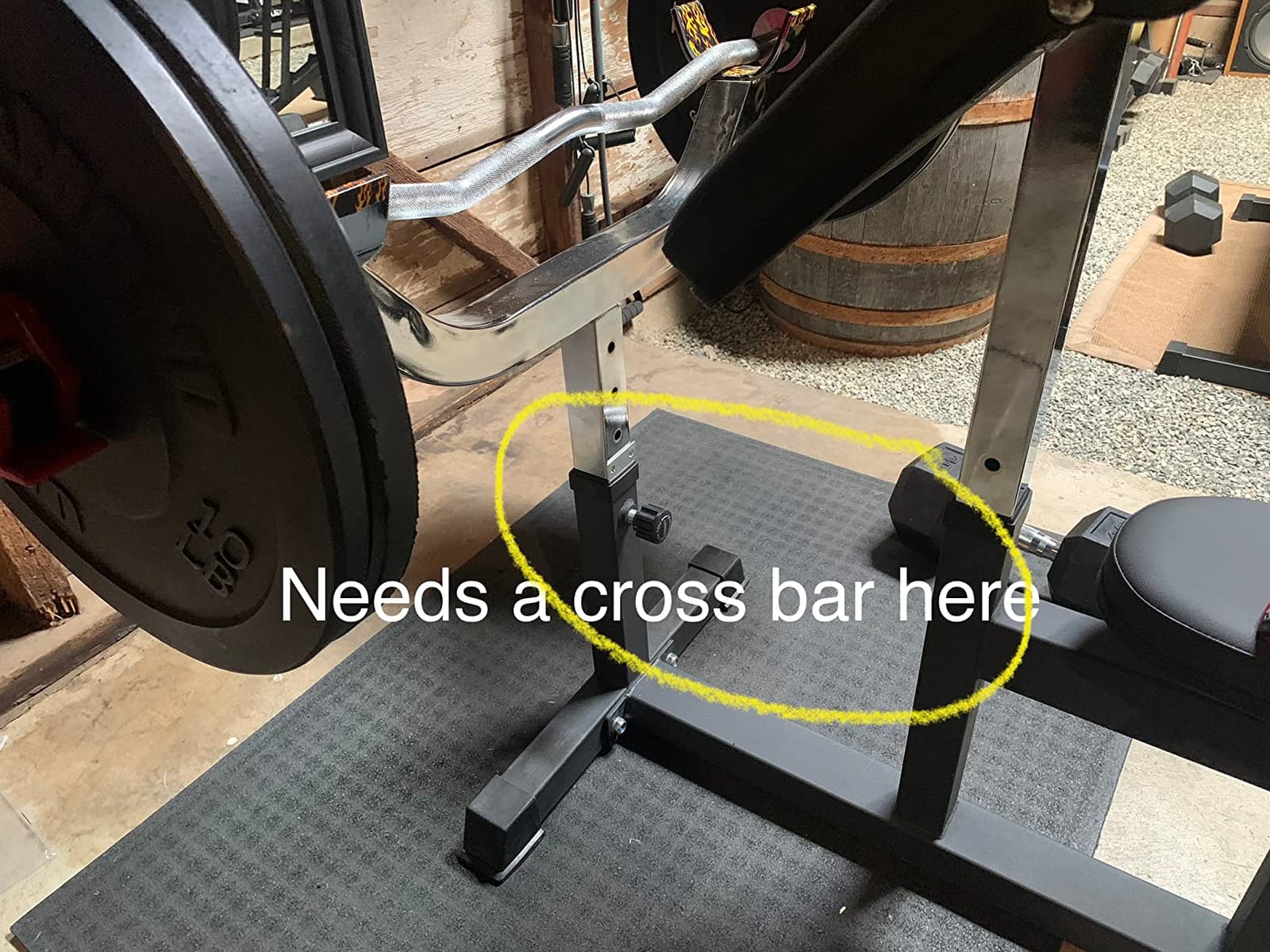 Titan Fitness Adjustable Preacher Curl Weight Station, 250 LB Capacity, Adjustable Bench Seat, Adjustable Arm Rest, Durable Bar Catches, Seated Home Gym Barbell and Dumbbell Biceps Station customer photo 1