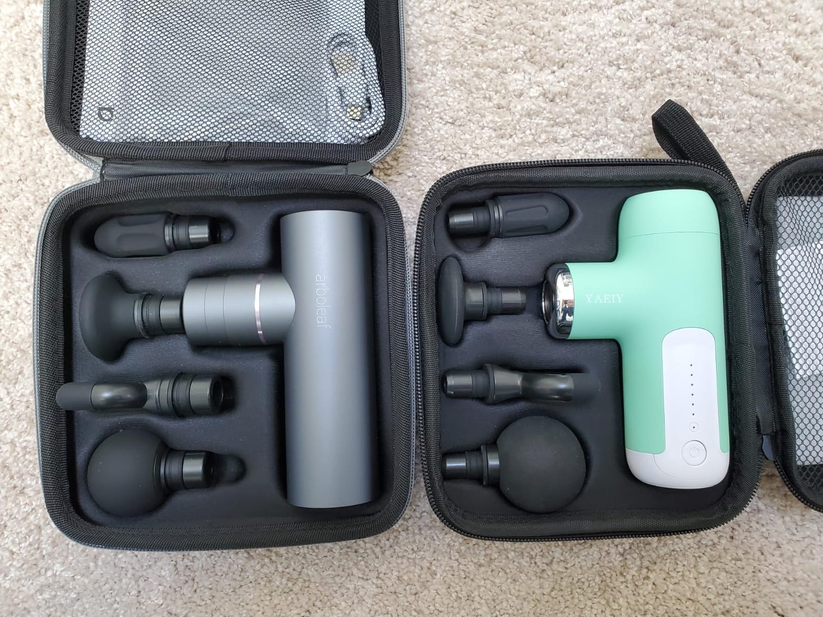 arboleaf Mini Massage Gun Deep Tissue, Portable Percussion Muscle Massager | Small Yet Powerful Full-Metal Design with a Quiet Brushless Motor for Deep Muscle Relief at Home, the Gym, or While Traveling customer photo 2