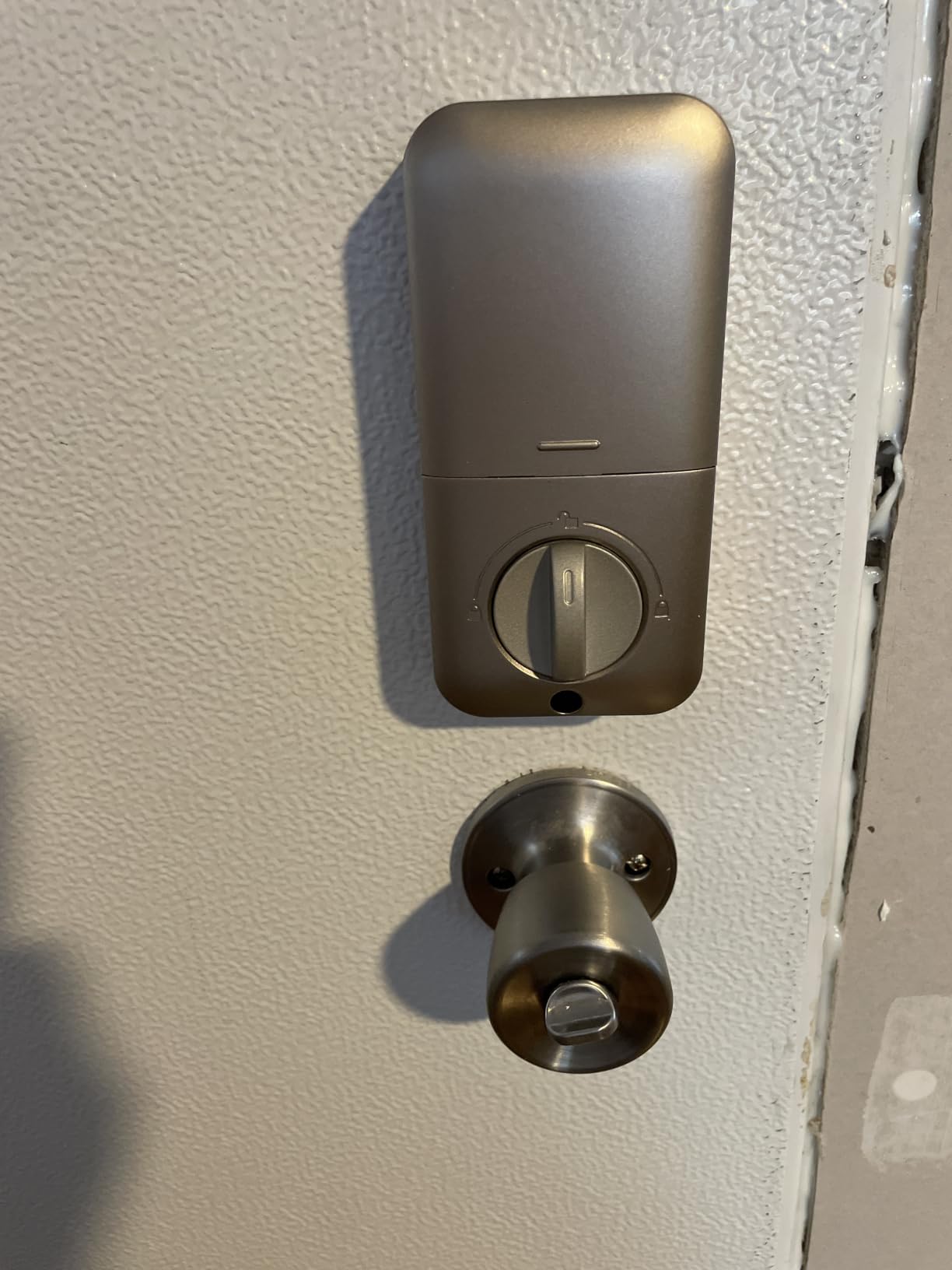 TEEHO TE001 Keyless Entry Deadbolt with Keypad for Front Door, Satin Nickel | ANSI Grade 3 Security, 20 User Codes, Low Battery Alert, IP54 Waterproof, One Touch Lock, Anti-Peep Password & 2 Backup Keys customer photo 1