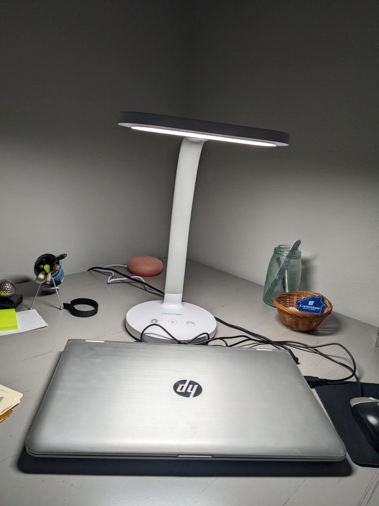 Verilux HappyLight Duo 2-in-1 Light Therapy & Task Desk Lamp, UV-Free LED | 10,000 Lux Full Spectrum customer photo 2