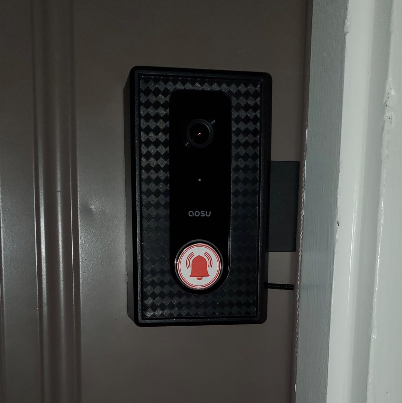 aosu 2K Wireless Doorbell Camera with aosuBase, Battery Powered, 2.4G WiFi | AI Human Detection, 166° Ultra-Wide Angle, Local Storage, 2.4GHz WiFi, Works with Alexa & Google Assistant customer photo 1