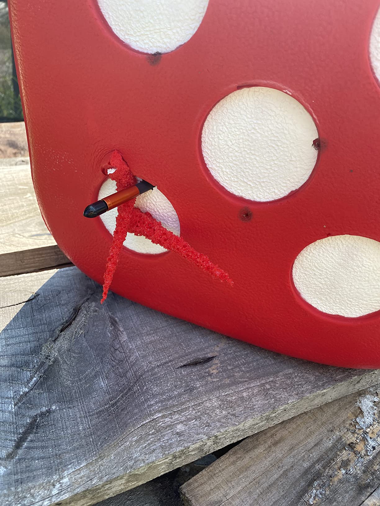 Morrell High Roller Foam Archery Target, 6-Sided Cube w/ 21 Bullseyes and Carry Handle - Portable Backyard Target for Broadheads, Field Points, Compound Bows and Crossbows customer photo 2
