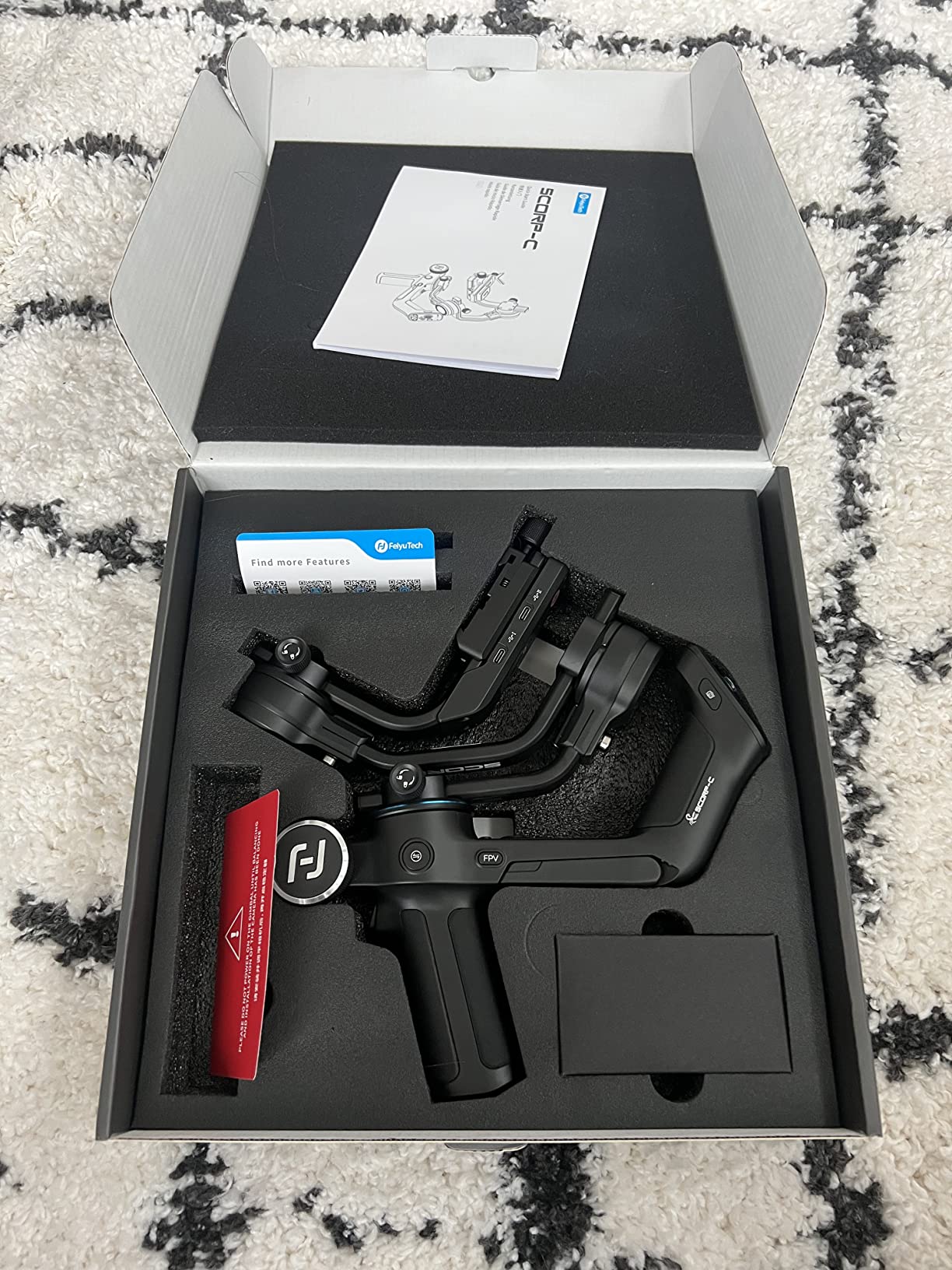 FeiyuTech SCORP-C Gimbal Stabilizer for Cameras DSLR and Mirrorless Camera, 3-Axis Camera Gimbal, 5.5lbs Payload, for Sony α7IV A6300/A6400 A7S3 a9/a7 for Canon 5D3/80D for Nikon D7500/Z5/Z6 II customer photo 2