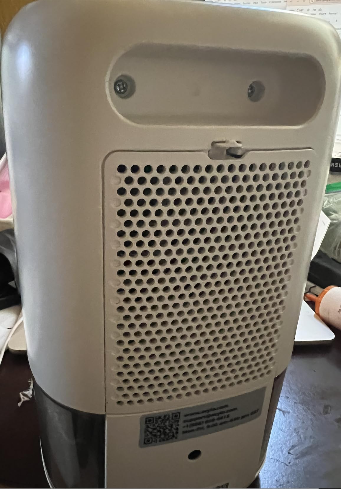 TABYIK 35 OZ Dehumidifier for Bedroom RV, Quiet with Auto Shut Off, White | 280 Sq.Ft Small Dehumidifiers for Home Bathroom Closet, 7 Color Light, 28dB Ultra Quiet, 35OZ Water Tank customer photo 1