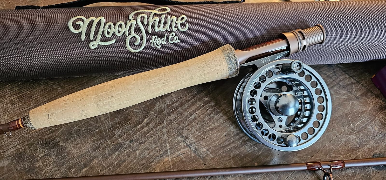 Moonshine Rod Company Fly Fishing Rod with Carrying Case and Extra Rod Tip customer photo 2