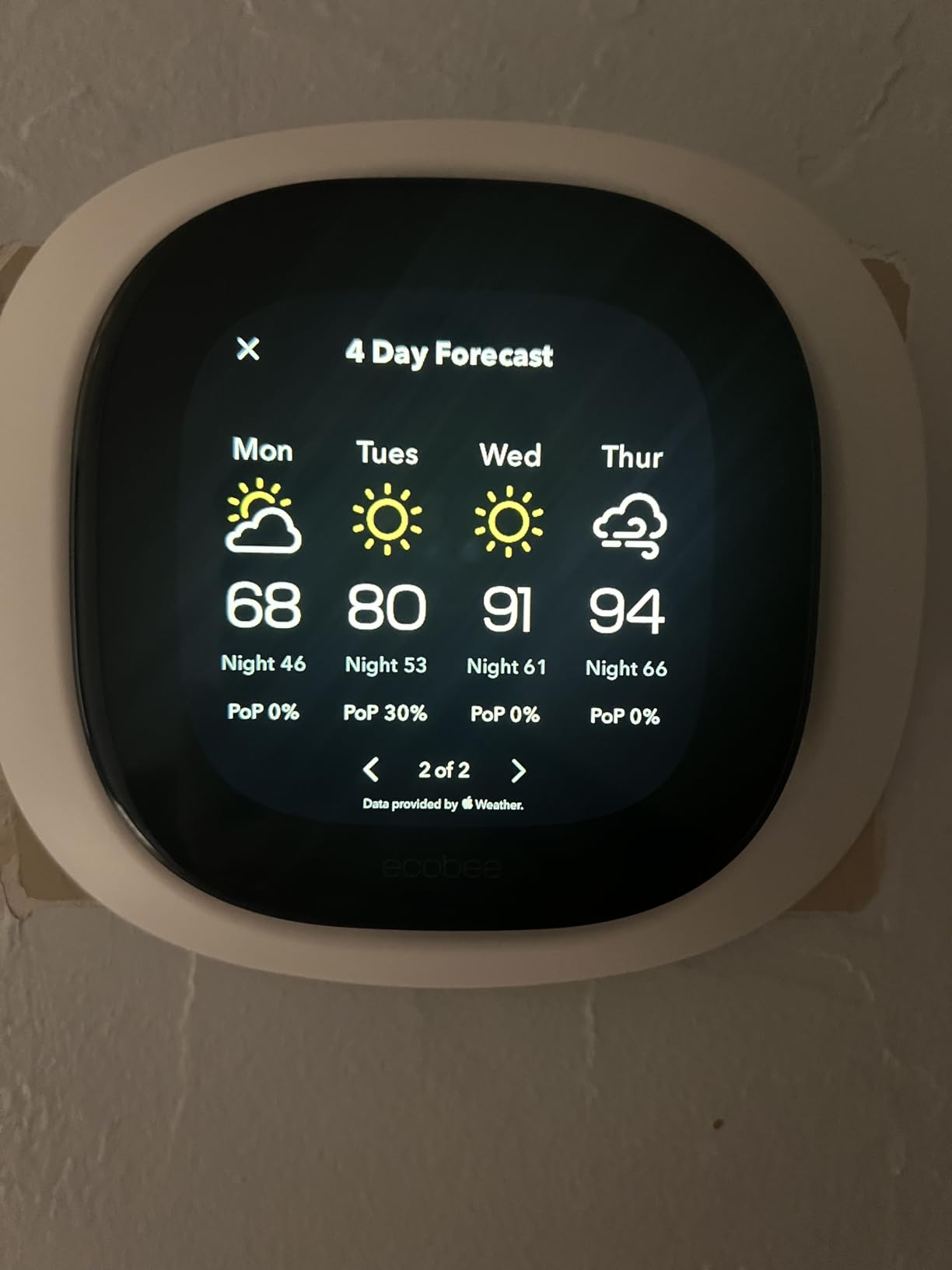 ecobee Smart Thermostat Premium - WiFi, Siri & Alexa Built-In, Smart Sensor | Air Quality Monitor customer photo 1