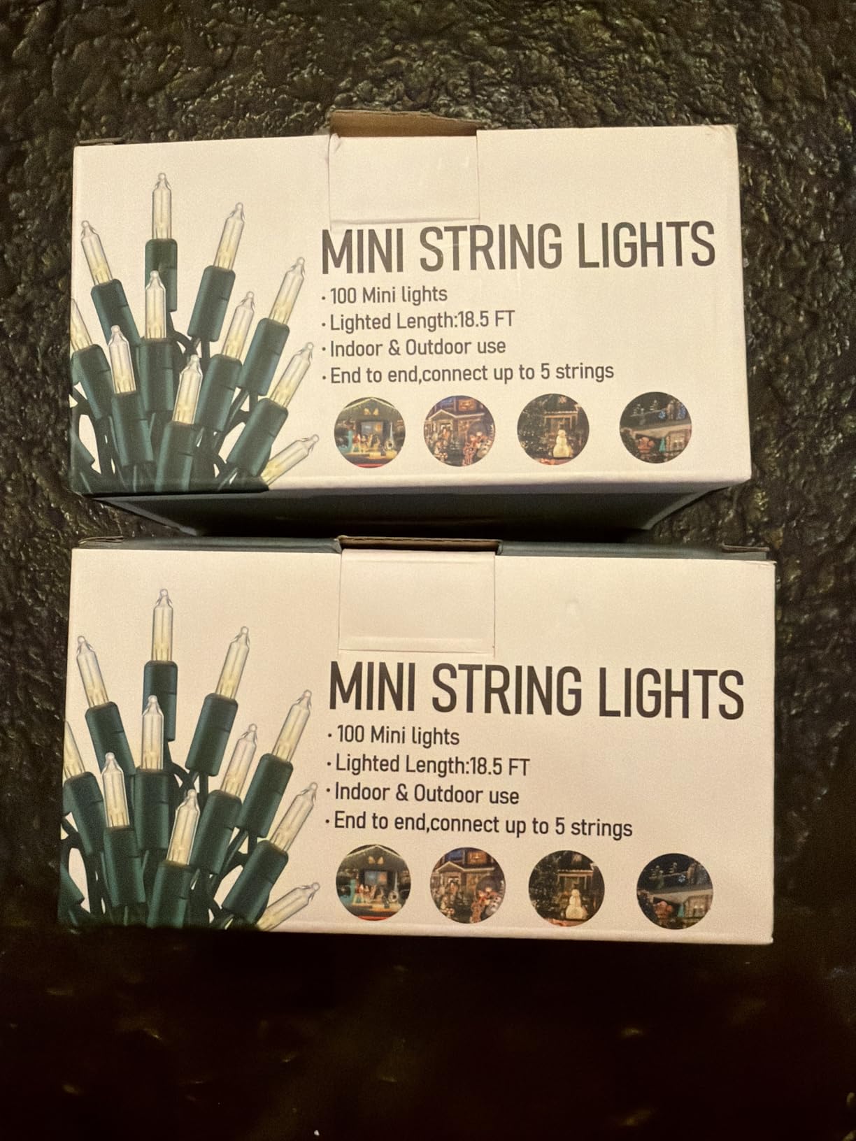 TW SHINE Warm White Christmas Lights Outdoor, 20FT 100 Count Incandescent Christmas Light Indoor, Waterproof Christmas Tree String Lights for Xmas Decorations customer photo 2