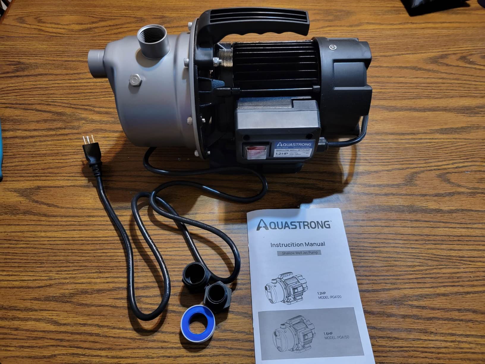 Aquastrong 115V Shallow Well Garden Pump, Stainless Steel, 1320 GPH, Water Transfer Draining Irrigation Sprinkler Pump, for Lawn,Garden,1.6 HP Portable customer photo 1