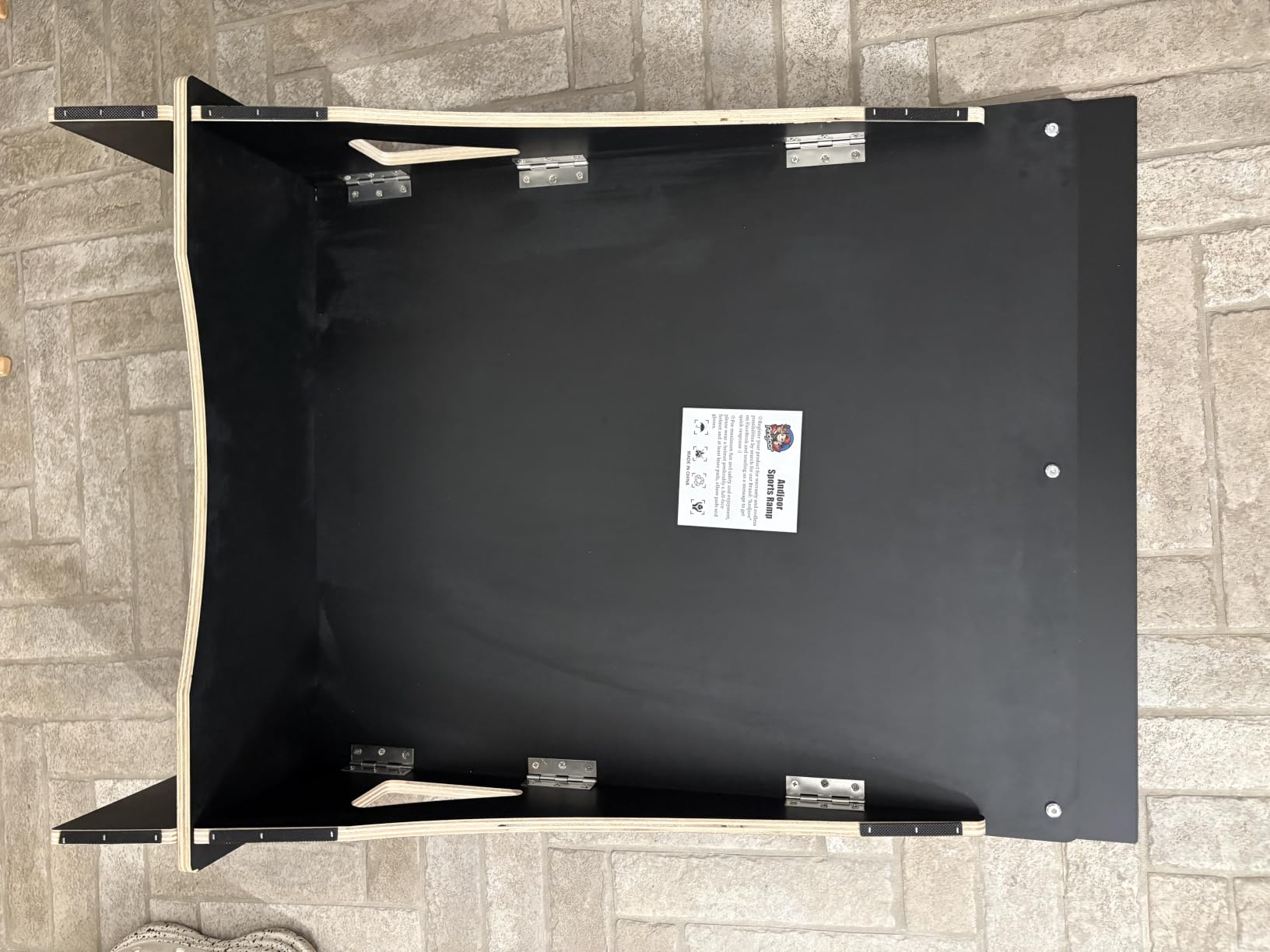 Kids Jumping Ramp for Skateboard, Bike, Scooter, BMX, RC Car and Dirt Bike, 25.2 in, Black customer photo 1