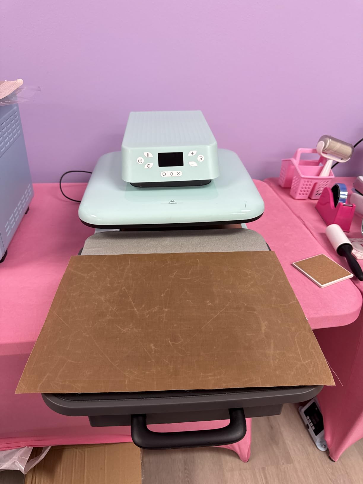 HTVRONT Auto Heat Press Machine for T Shirts - 15x15 Smart T Shirt Press Machine with Auto Release - Professional Heat Press for Sublimation, Vinyl, Heat Transfer Projects customer photo 1