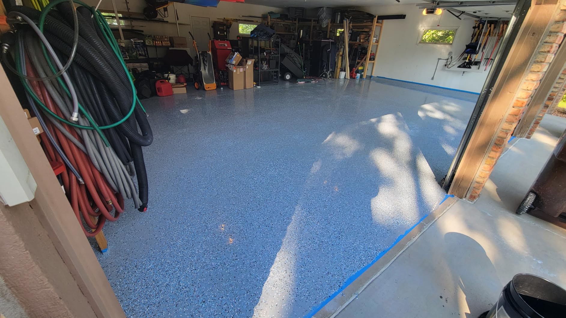 ArmorPoxy Garage Epoxy Floor Kit – 100% Solids - 2 Part Industrial-Grade Coating w/UltraGlaze Topcoat | DIY Slip & Hot Tire Resistant |300 Sq Ft - Designer Gray - 17 pc kit customer photo 2