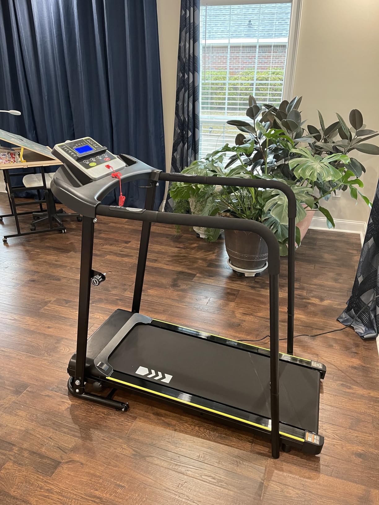 Redliro Walking Treadmill for Seniors with Long Handrails for Home | 0.3 MPH Slow Start, 300 lb Capacity, 0-2% Incline, Fully Flat, Auto Lubrication, Soft Drop System, Rehab Treadmill for Elder customer photo 1