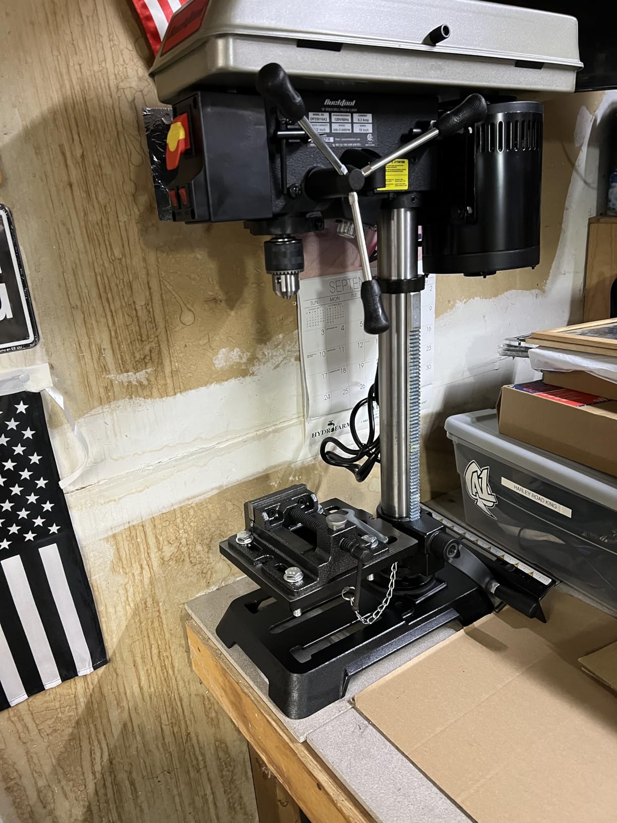 BUCKTOOL 10-Inch Drill Press 6.2 Amp 3/4 HP Bench Drill Press customer photo 2